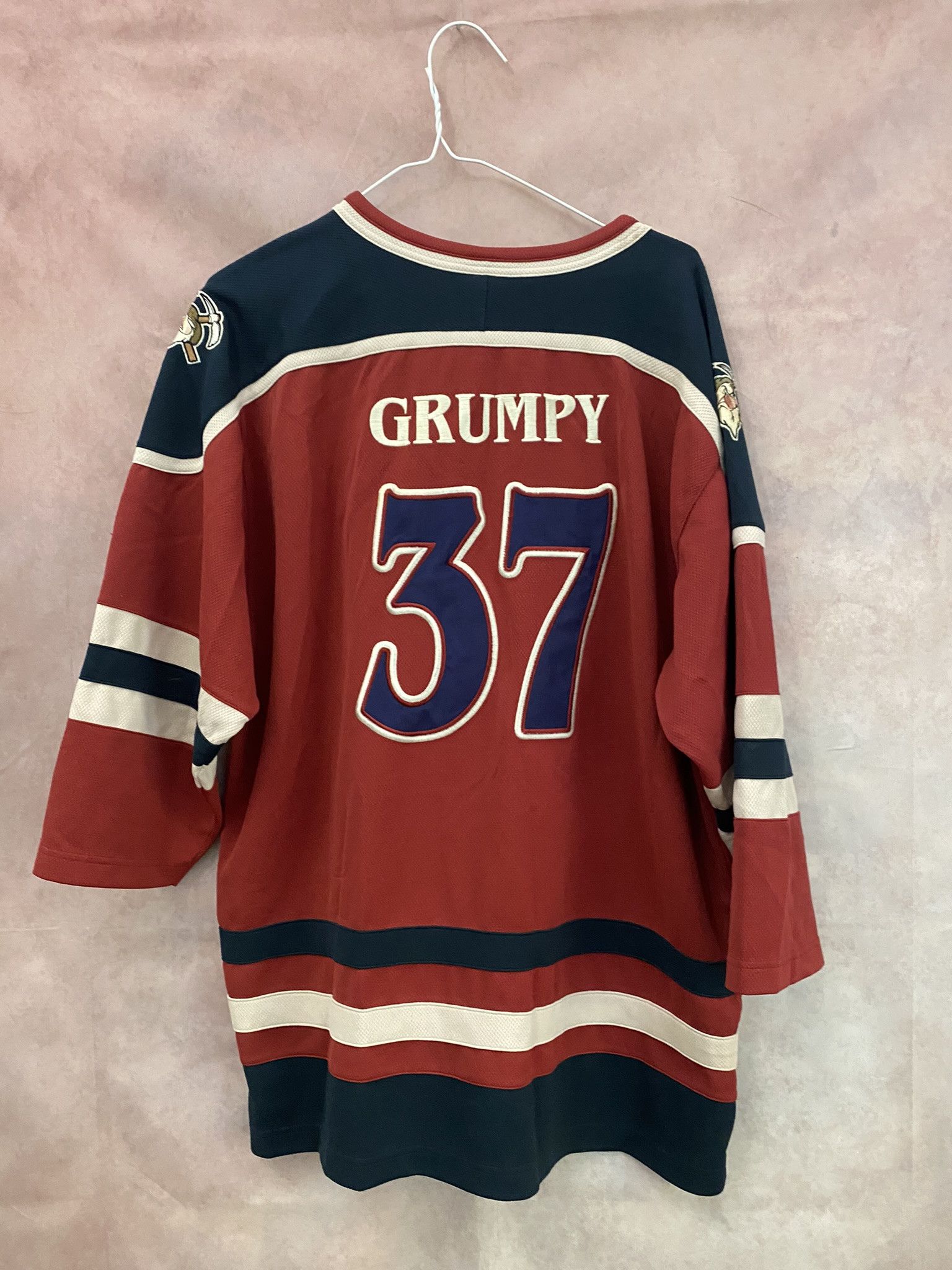 Disney × NHL × Vintage Vintage Disney Grumpy Miners #37 Pullover Ice Hockey Jersey Size US L / EU 52-54 / 3 - 2 Thumbnail