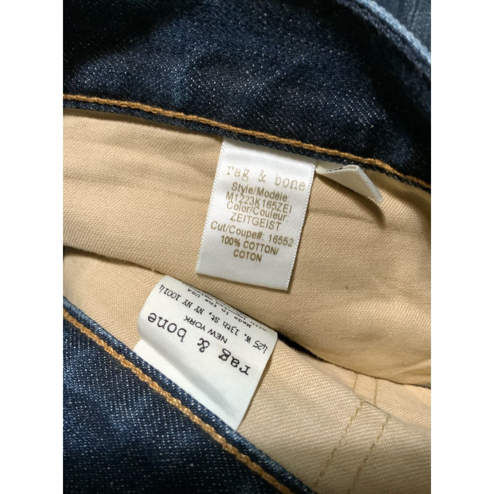 Rag & Bone rag & bone New York Jeans Slim Fit 32 Blue Men Denim Zeitgeist Distressed 2 Slim Leg 32 Inseam Size US 32 / EU 48 - 7 Thumbnail