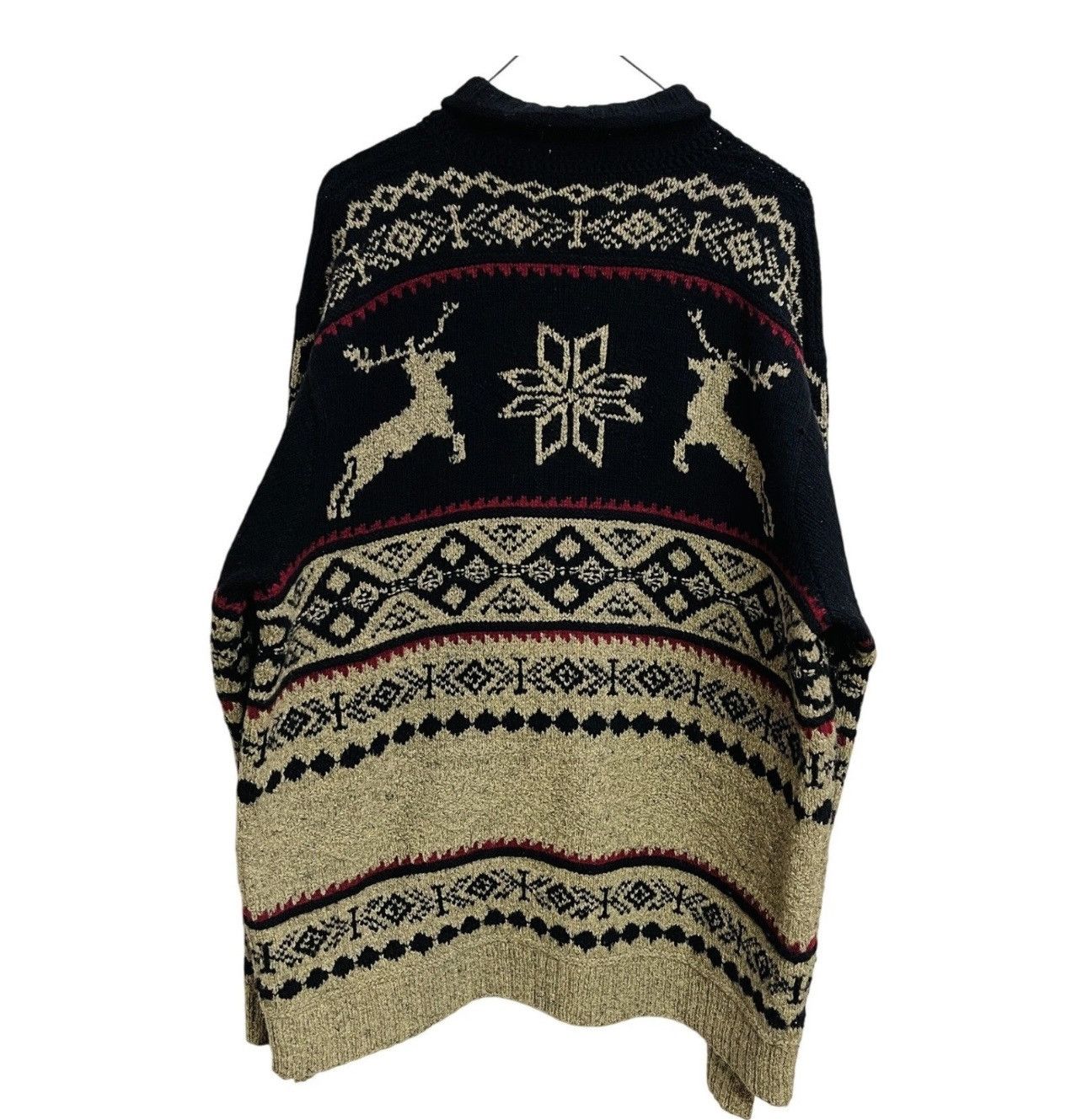 Polo Ralph Lauren Vintage 90s Polo Sport Ralph Lauren Wool Reindeer Sweater L Size US L / EU 52-54 / 3 - 2 Thumbnail