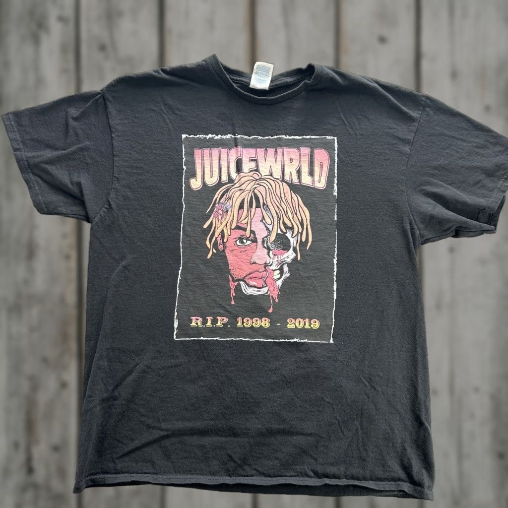 Vintage VINTAGE not applicable (skip) Juice WRLD Shirt Mens XL Black R.I.P. 1998 2019 Memorial Rap Tee Hip Hop Graphic Size US XL / EU 56 / 4 - 1 Thumbnail