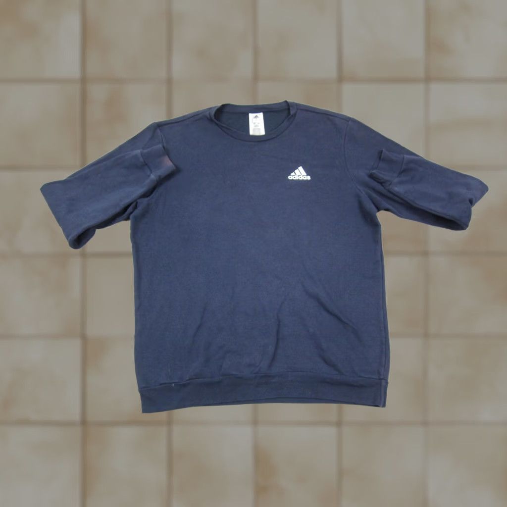 Adidas VINTAGE adidas Sweatshirt Mens L Blue Pullover Fleece Logo 90s Classic Size US L / EU 52-54 / 3 - 1 Thumbnail
