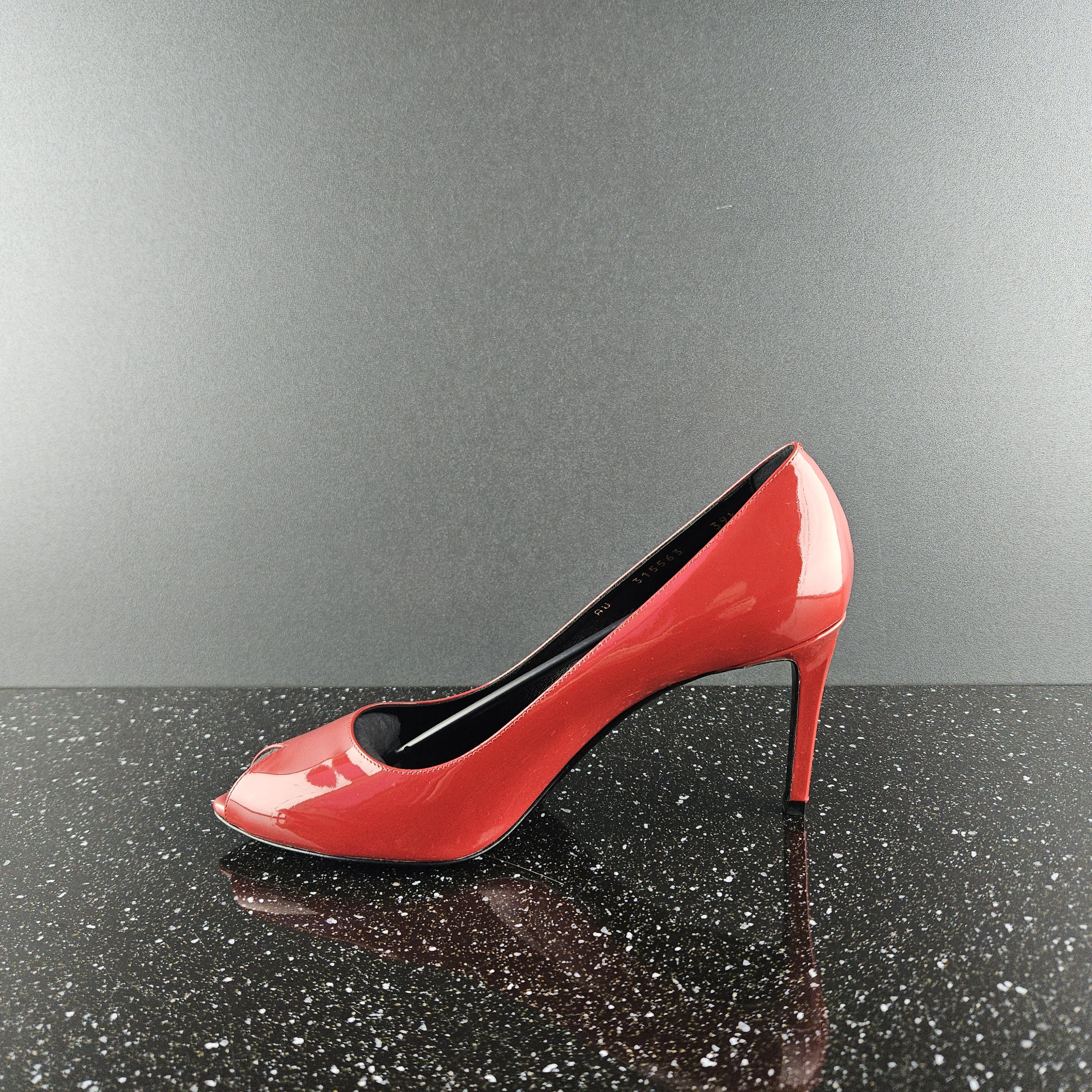 Saint Laurent Paris Saint Laurent Paris Leather Stilletto Heel Pumps (Y0054) Size US 9.5 / IT 39.5 - 3 Thumbnail