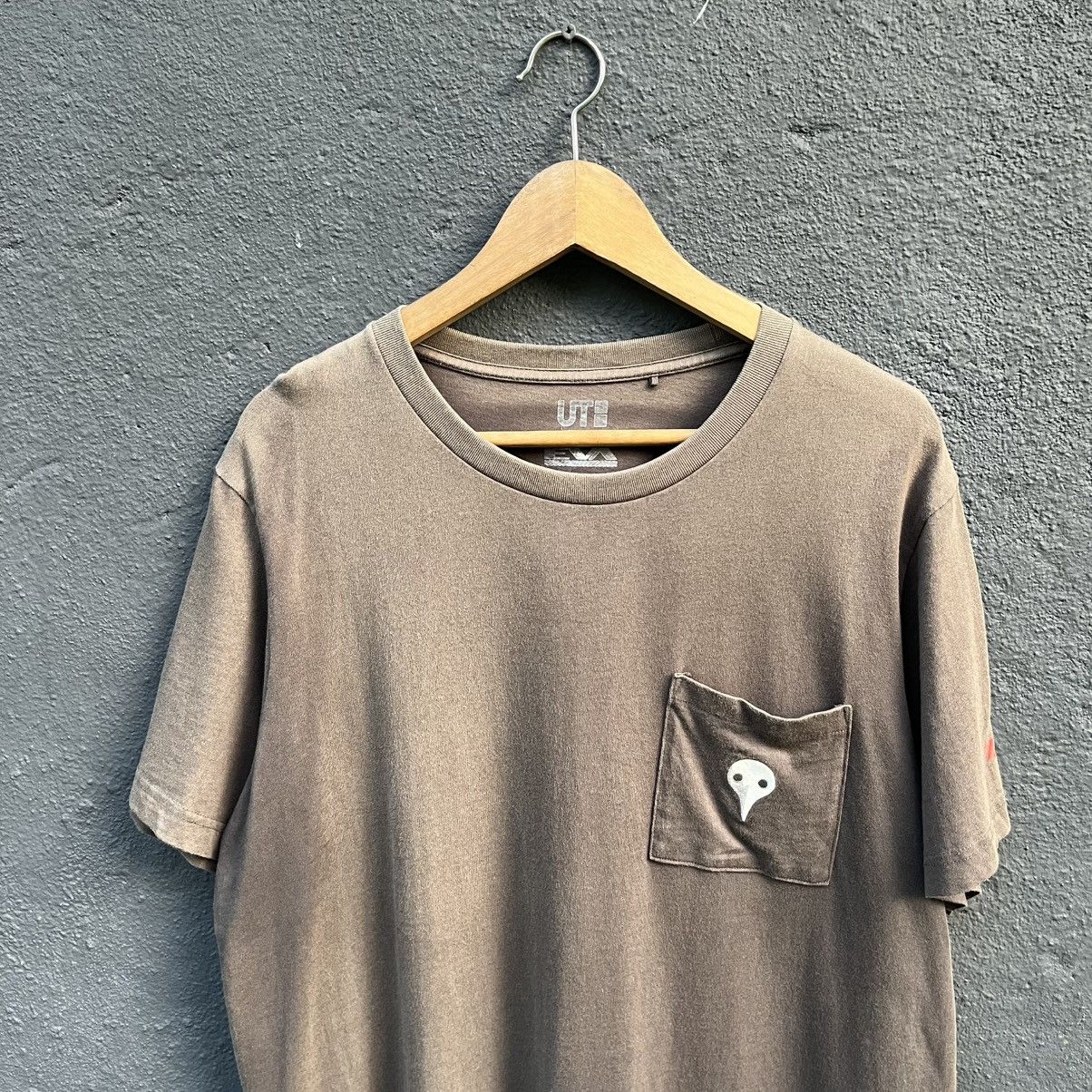 Anime Thrashed Faded Evangelion X Uniqlo Anima Tee Size US XL / EU 56 / 4 - 4 Thumbnail