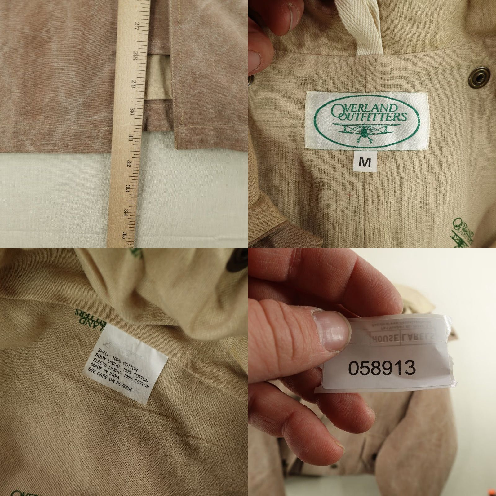 Vintage Vintage Overland Outfitters Jacket Mens Medium Canvas Trench Coat 90s Outdoor Workwear Size US M / EU 48-50 / 2 - 8 Thumbnail