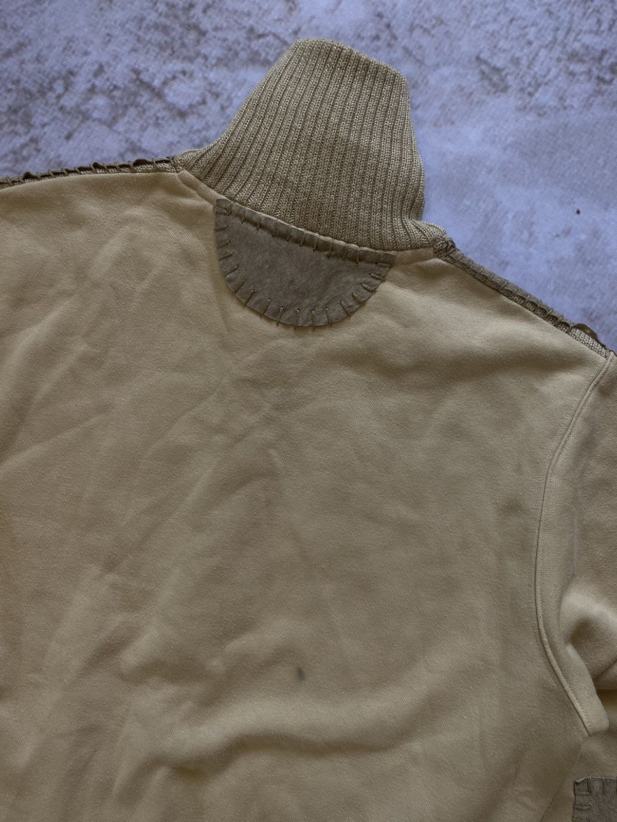 Puma × Vintage Puma Clyde Vintage Zip Sweater / Jacket with leather inserts Size US L / EU 52-54 / 3 - 12 Thumbnail