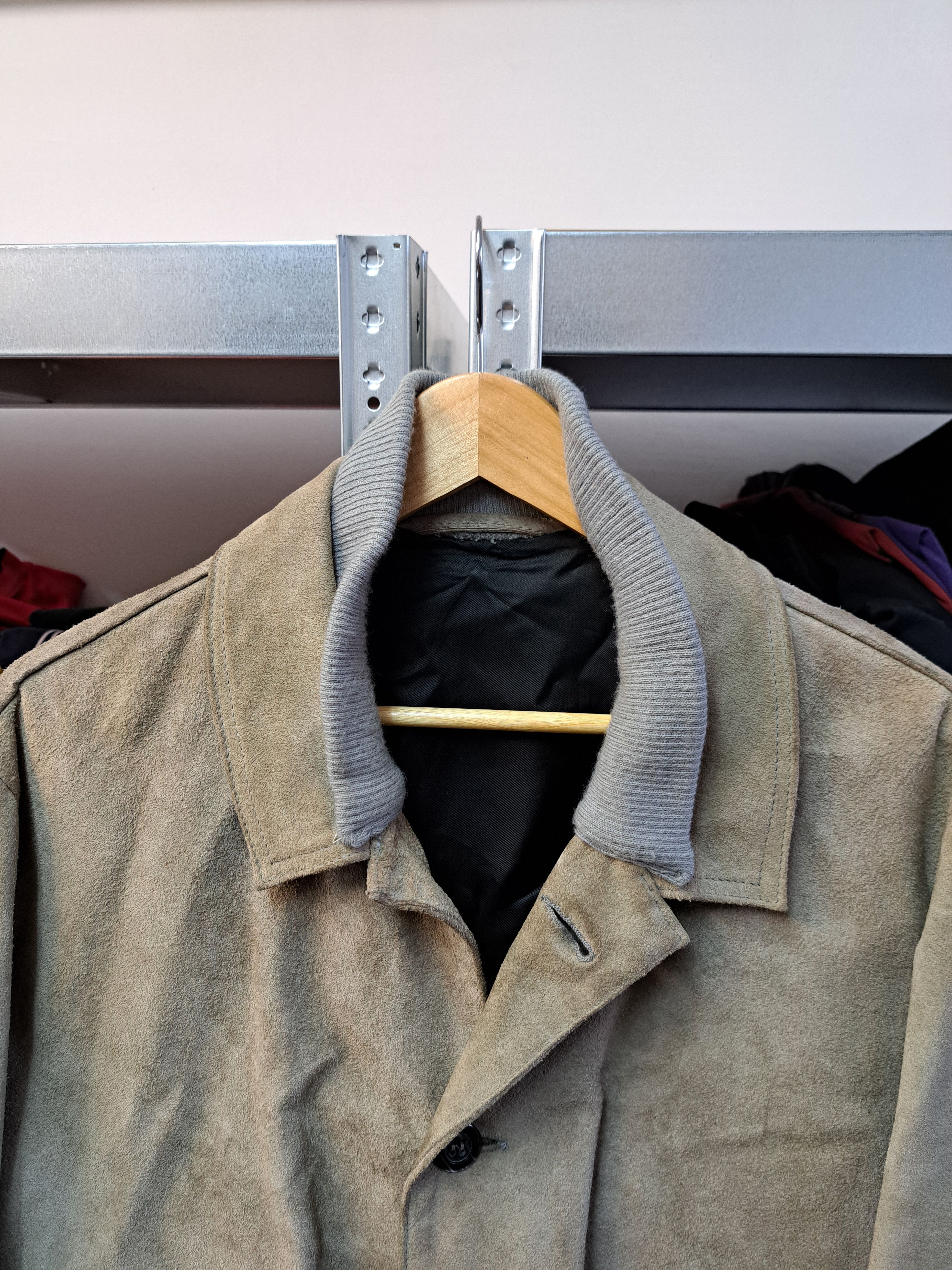 Genuine Leather Vintage Suede Leather Bomber Jacket Loro Piana Style Size US XL / EU 56 / 4 - 2 Thumbnail