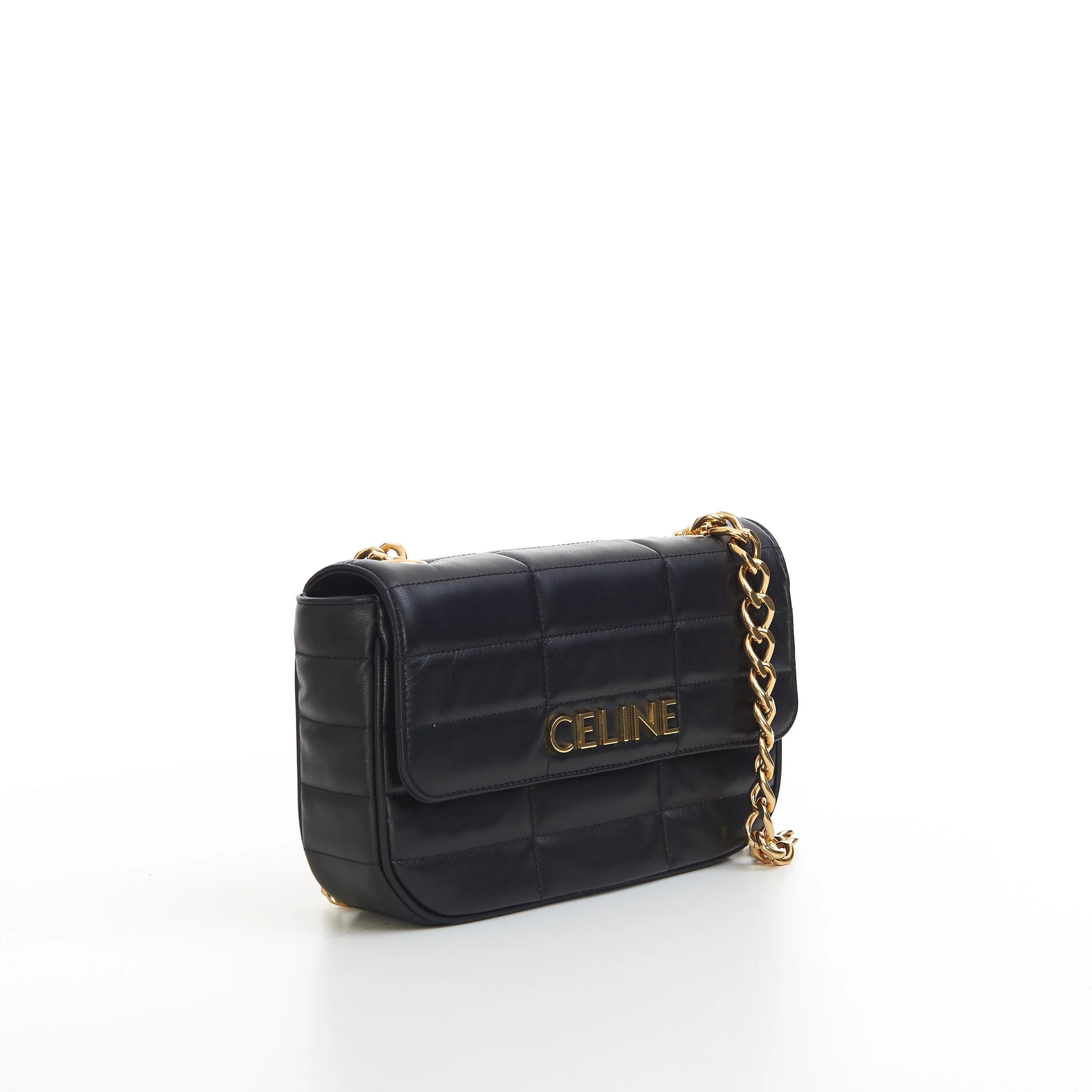 Celine o1bcso1str0725 Size :OS/ 111273 Chain Shoulder Bag in Black Size ONE SIZE - 6 Thumbnail