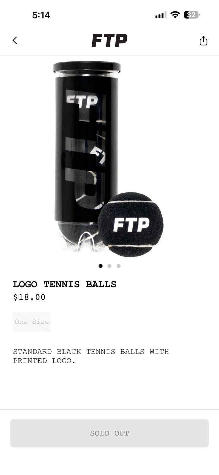 Fuck The Population FTP Tennis Balls Size ONE SIZE - 1 Thumbnail