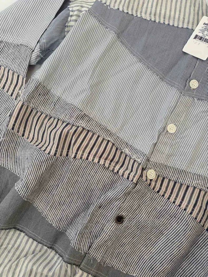 Greg Lauren Greg Lauren Cotton and Linen Patchwork Shirt Size US M / EU 48-50 / 2 - 3 Thumbnail
