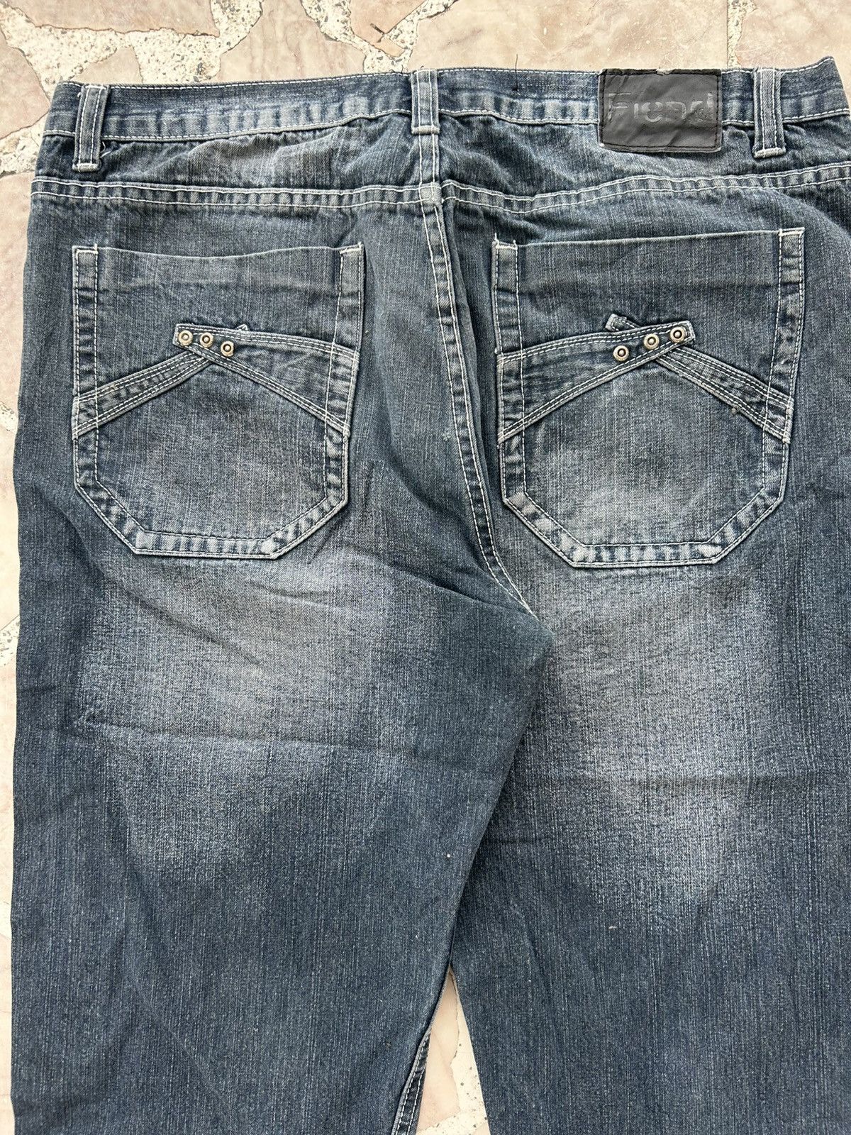 Japanese Brand Fiend Jorts Japan Assymetrical Denim Size US 37 - 9 Thumbnail