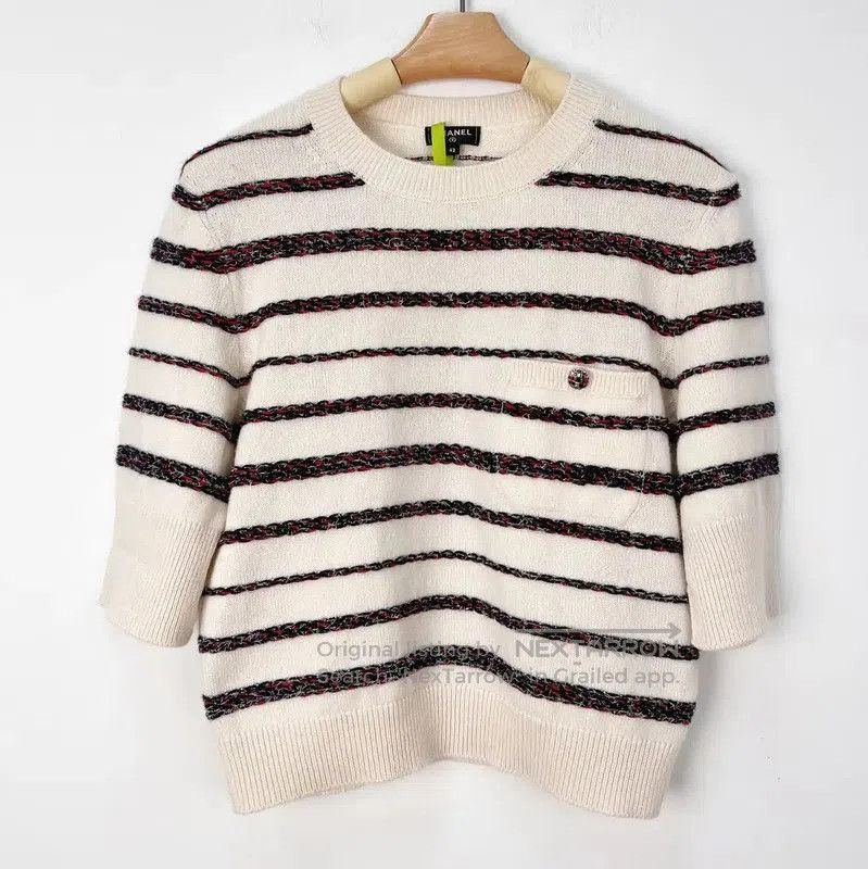 Chanel Chanel Cream Cotton Women's T-Shirt . Size S / US 4 / IT 40 - 1 Thumbnail