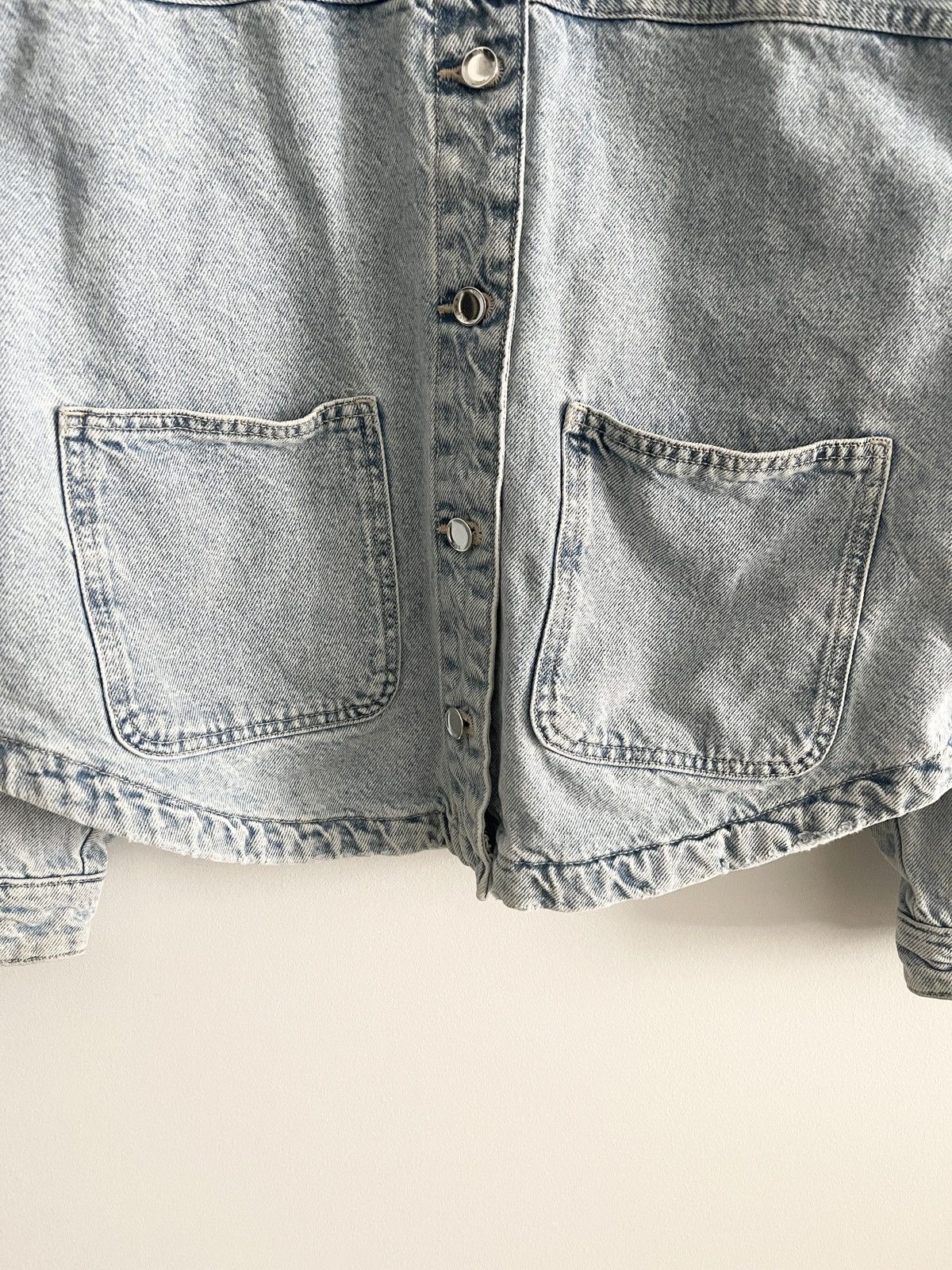 Zara STEAL! Zara Square sprockets Denim Jacket Size US S / EU 44-46 / 1 - 5 Thumbnail