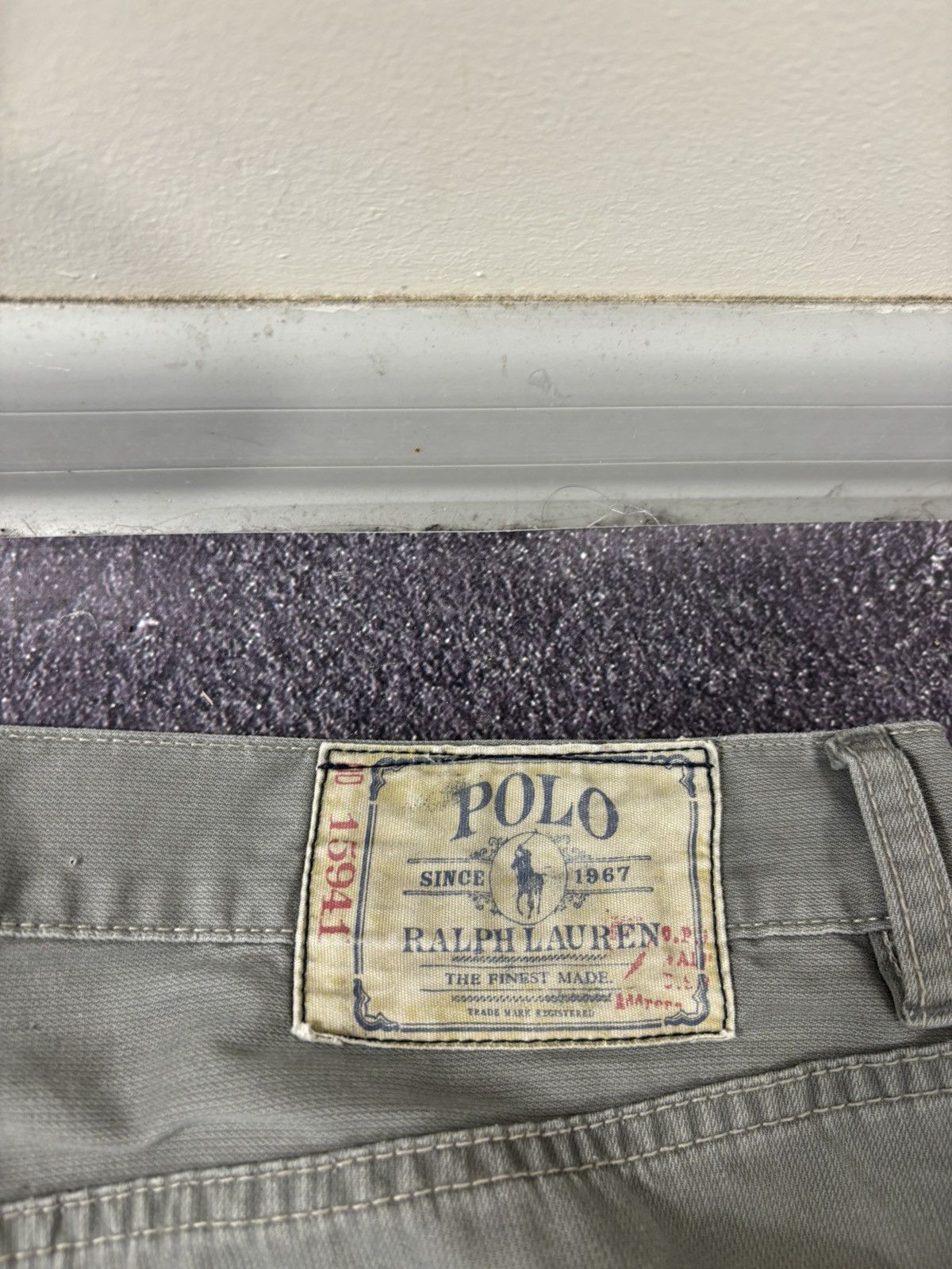 Polo Ralph Lauren Polo Ralph Lauren Men’s Gray Luxury Baggy Pants Jeans Size US 35 - 8 Thumbnail