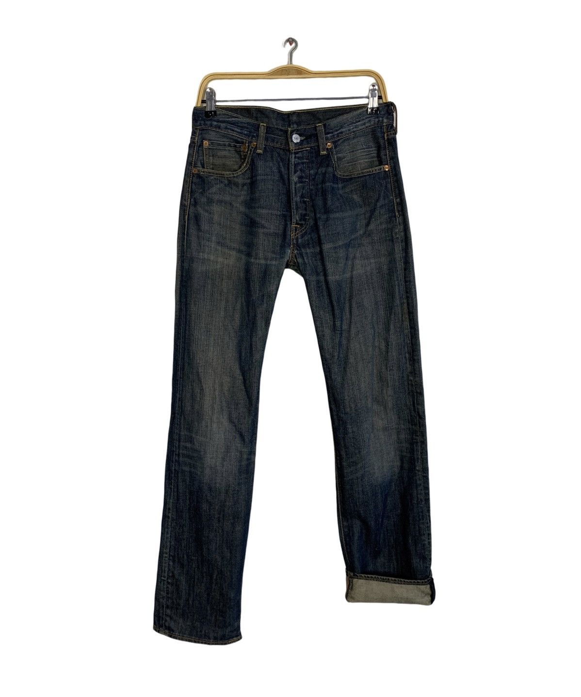 Levi's Hype 90s Levi’s Strauss Lot 501 Indigo Denim Jeans Buttonfly Size US 29 - 2 Thumbnail