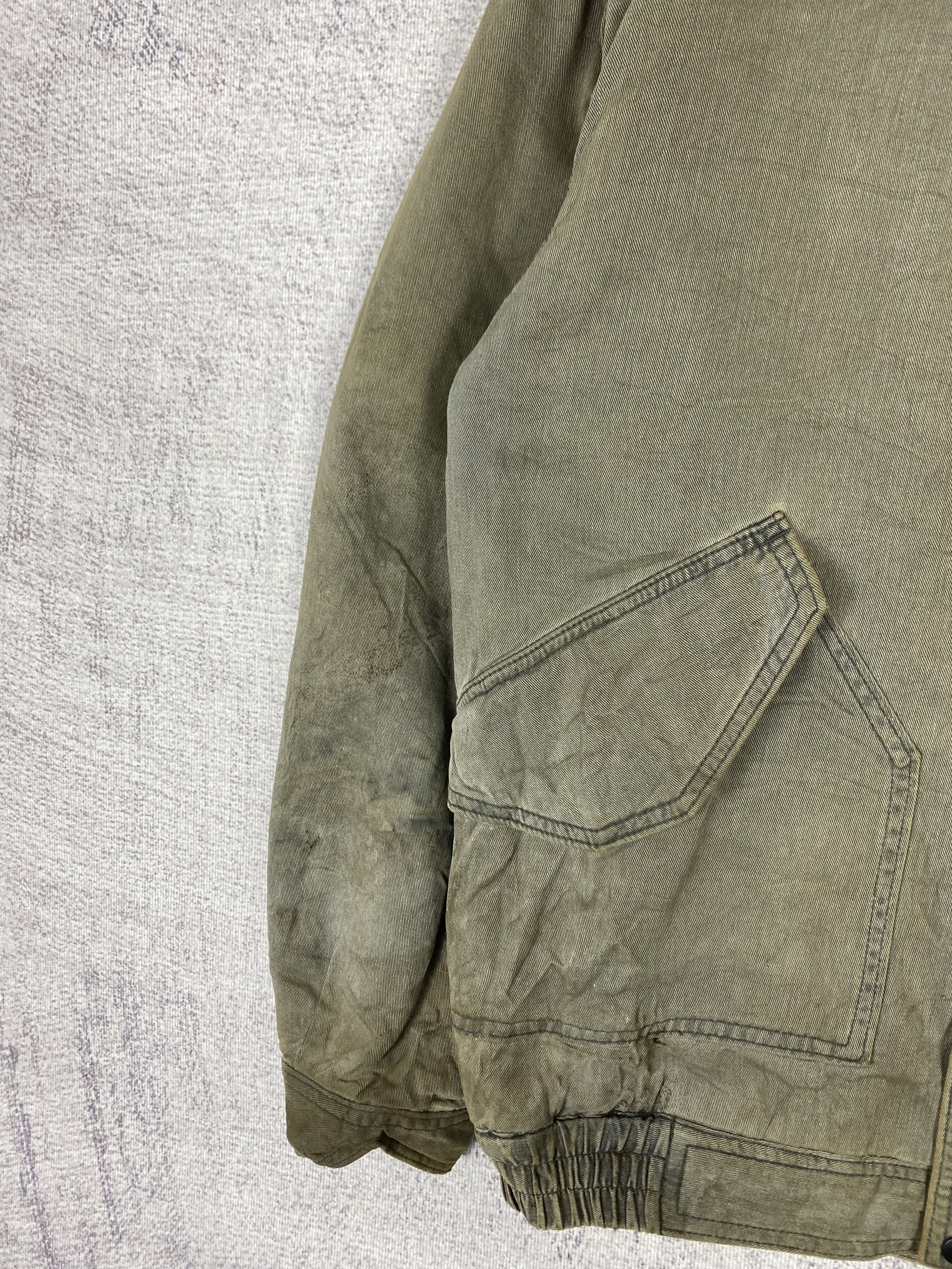 Ever Vintage Even River Sherpa Lining Faded Bomber Jacket Size US L / EU 52-54 / 3 - 6 Thumbnail