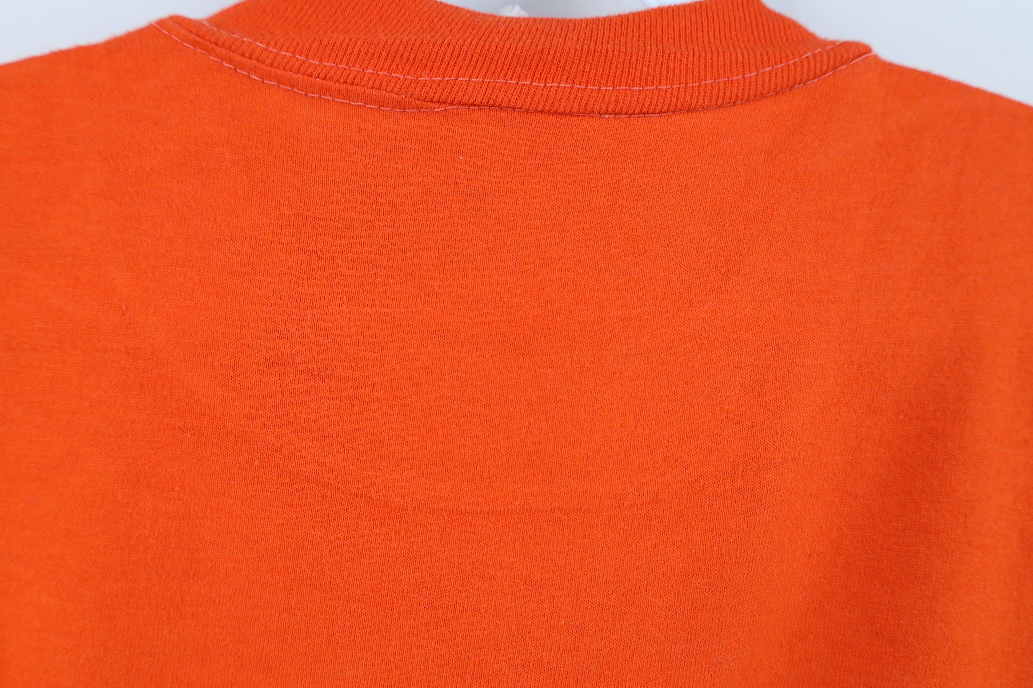 Vintage Vintage 70s Streetwear Buggie Boogie T-Shirt Orange USA Size US L / EU 52-54 / 3 - 9 Thumbnail