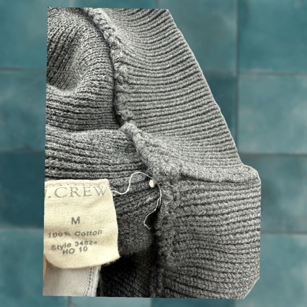 J.Crew J.Crew Mens Sweater Gray Medium Extra Large XL Mock Neck Pullover Size US M / EU 48-50 / 2 - 7 Thumbnail