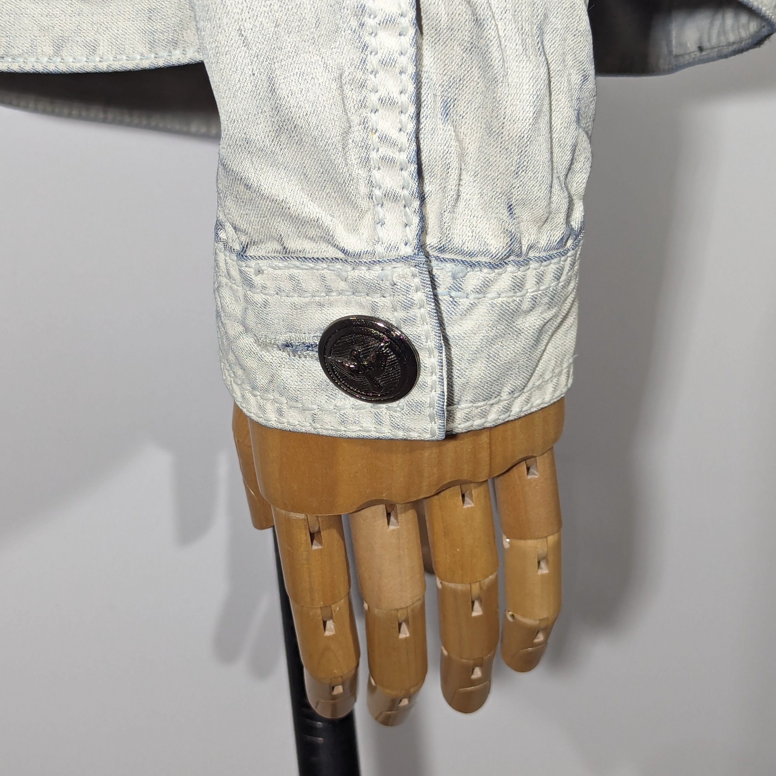 Other Roberto Geissini Monaco Denim Jacket With Crosses Very Rare Size US M / EU 48-50 / 2 - 16 Thumbnail