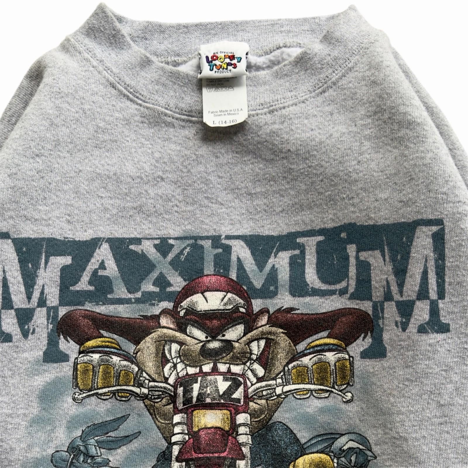 Other 1996 Taz Tasmanian Devil Sweatshirt XS 17.5x21.5 Size XS / US 0-2 / IT 36-38 - 3 Thumbnail