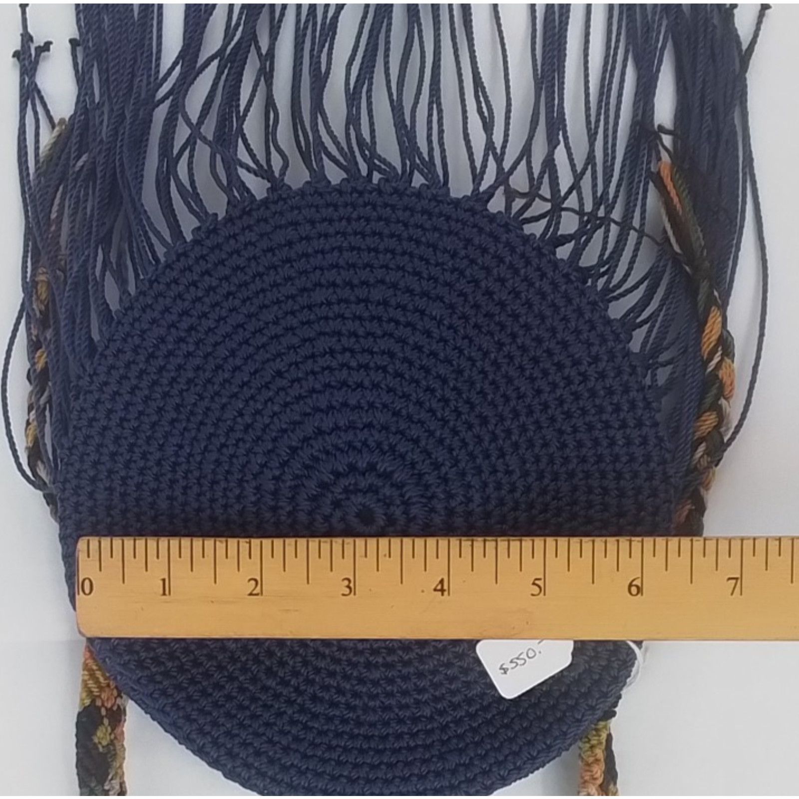 Other Handmade Macrame Handbag Crossbody Purse Purple Size ONE SIZE - 12 Thumbnail