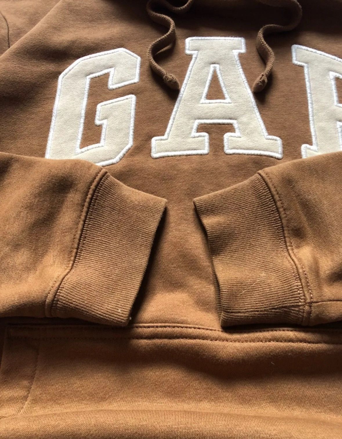 Gap Rare Vintage GAP Hooded Sweatshirt Brown Men’s Size M Size US M / EU 48-50 / 2 - 6 Thumbnail