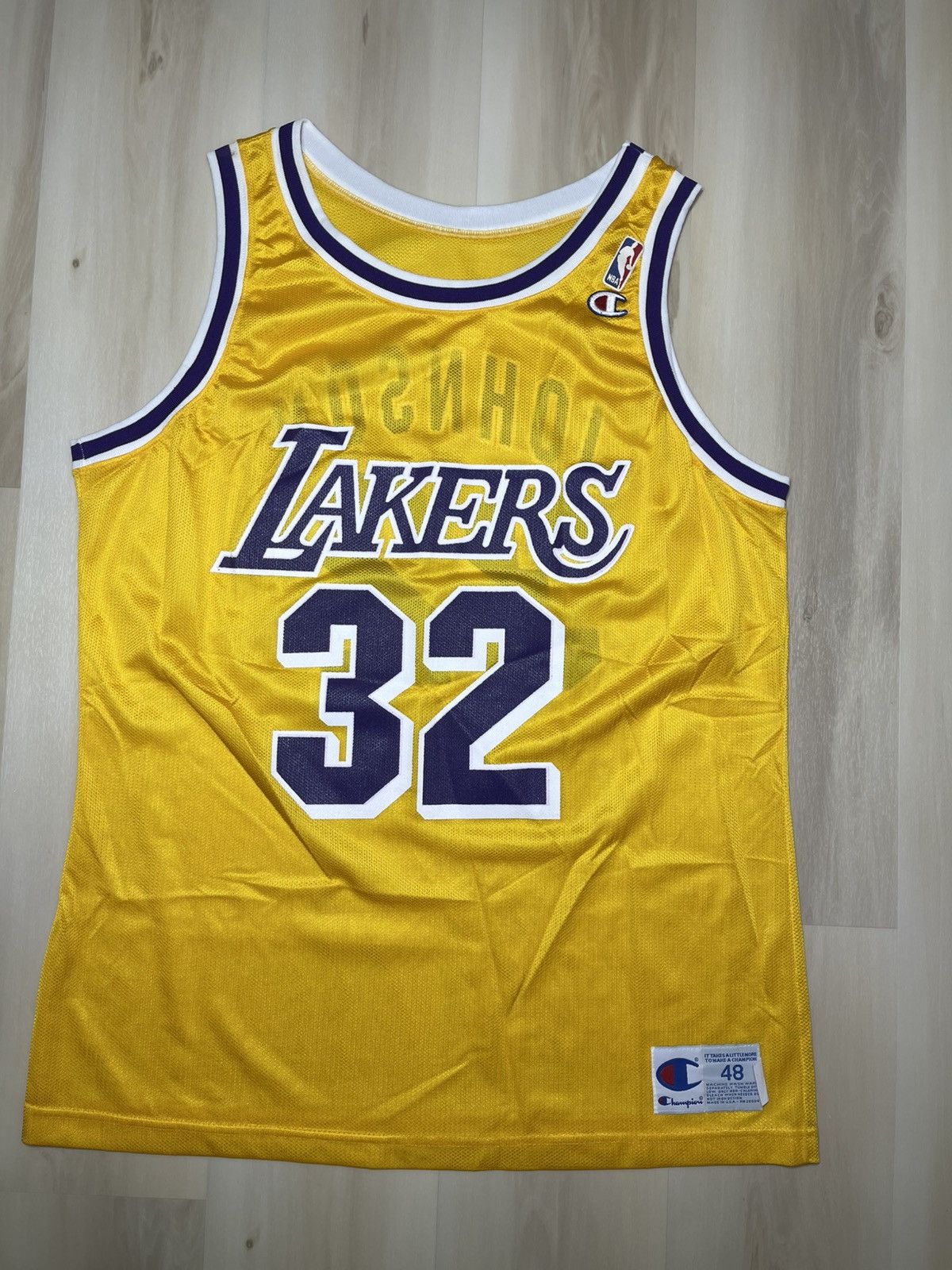 Champion Vintage Los Angeles Lakers Jersey Sz 48 Magic Johnson #32 Size US M / EU 48-50 / 2 - 1 Thumbnail
