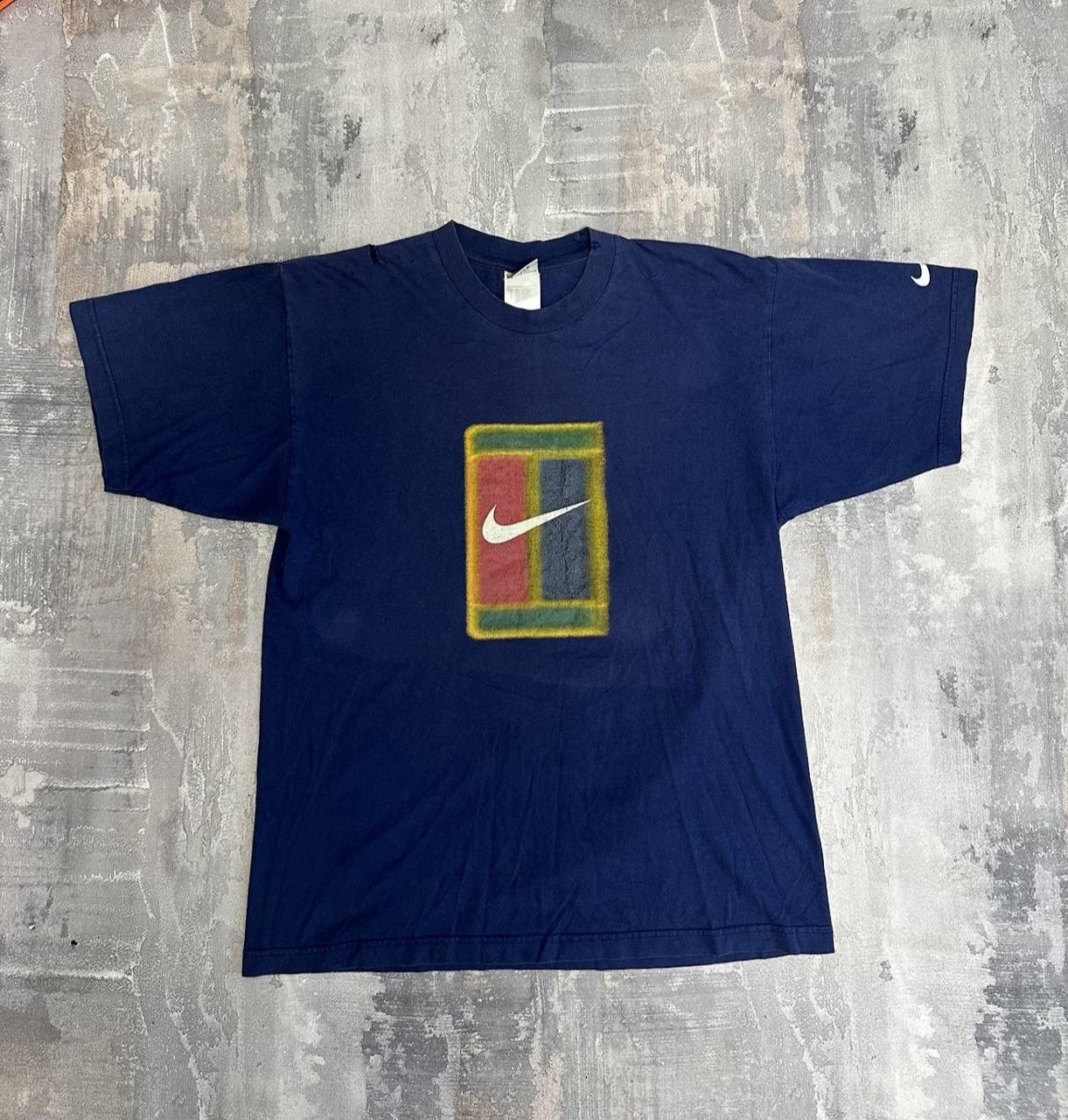 Nike × Vintage Vintage Nike challenge court T-shirt big logo Size US L / EU 52-54 / 3 - 1 Thumbnail