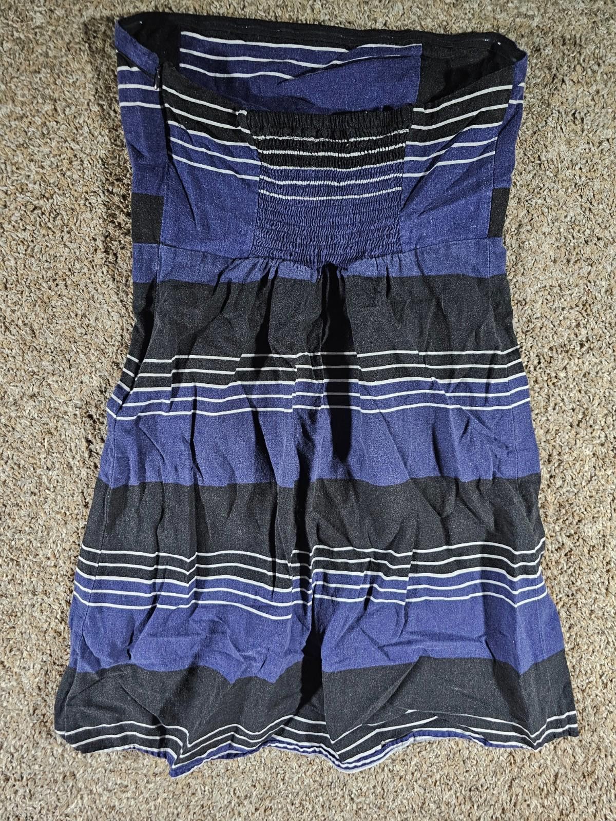 Old Navy Old Navy Blue Black Linen Dress Sz 10 Size L / US 10 / IT 46 - 5 Thumbnail