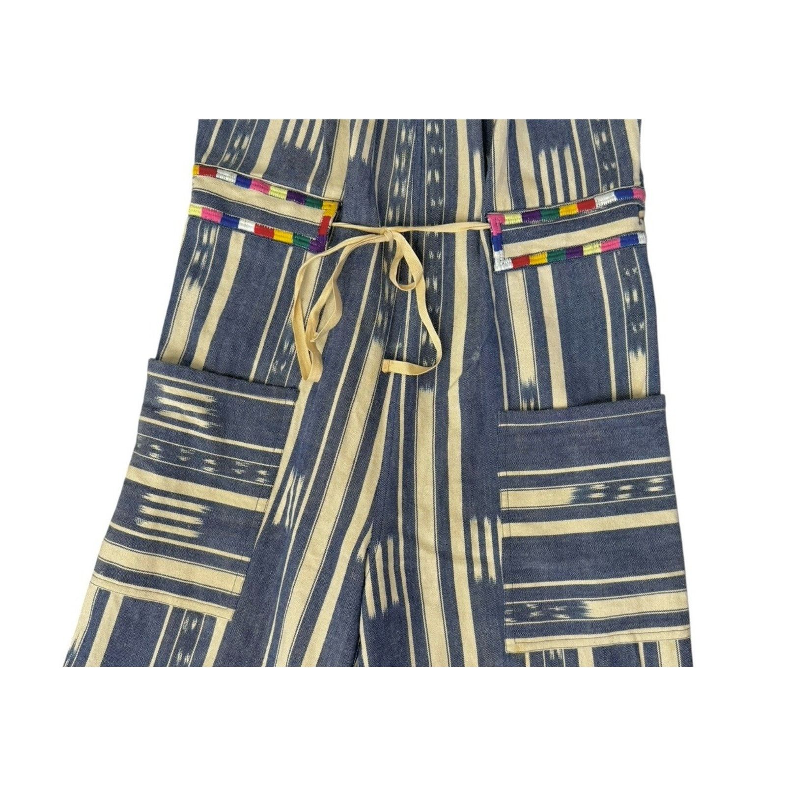 Other WARM Jessie Jumpsuit Boho Embroidered Striped Romper Sz XS Size 27" / US 4 / IT 40 - 5 Thumbnail