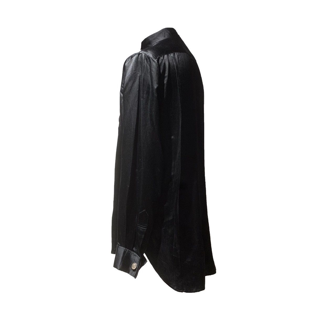 Yohji Yamamoto Yohji Yamamoto Pour Homme 99AW Silk Blend Tuxedo Shirt Size US M / EU 48-50 / 2 - 5 Thumbnail