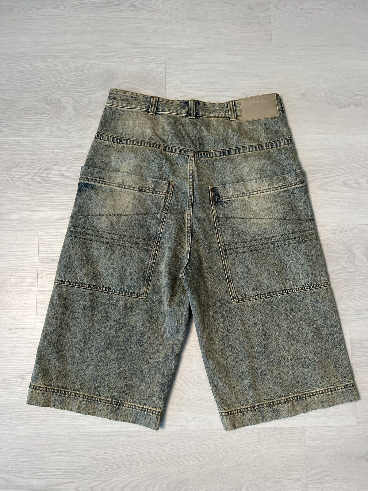 Entire Studios Entire Studios Acid Wash Denim Short Size US 34 / EU 50 - 3 Thumbnail