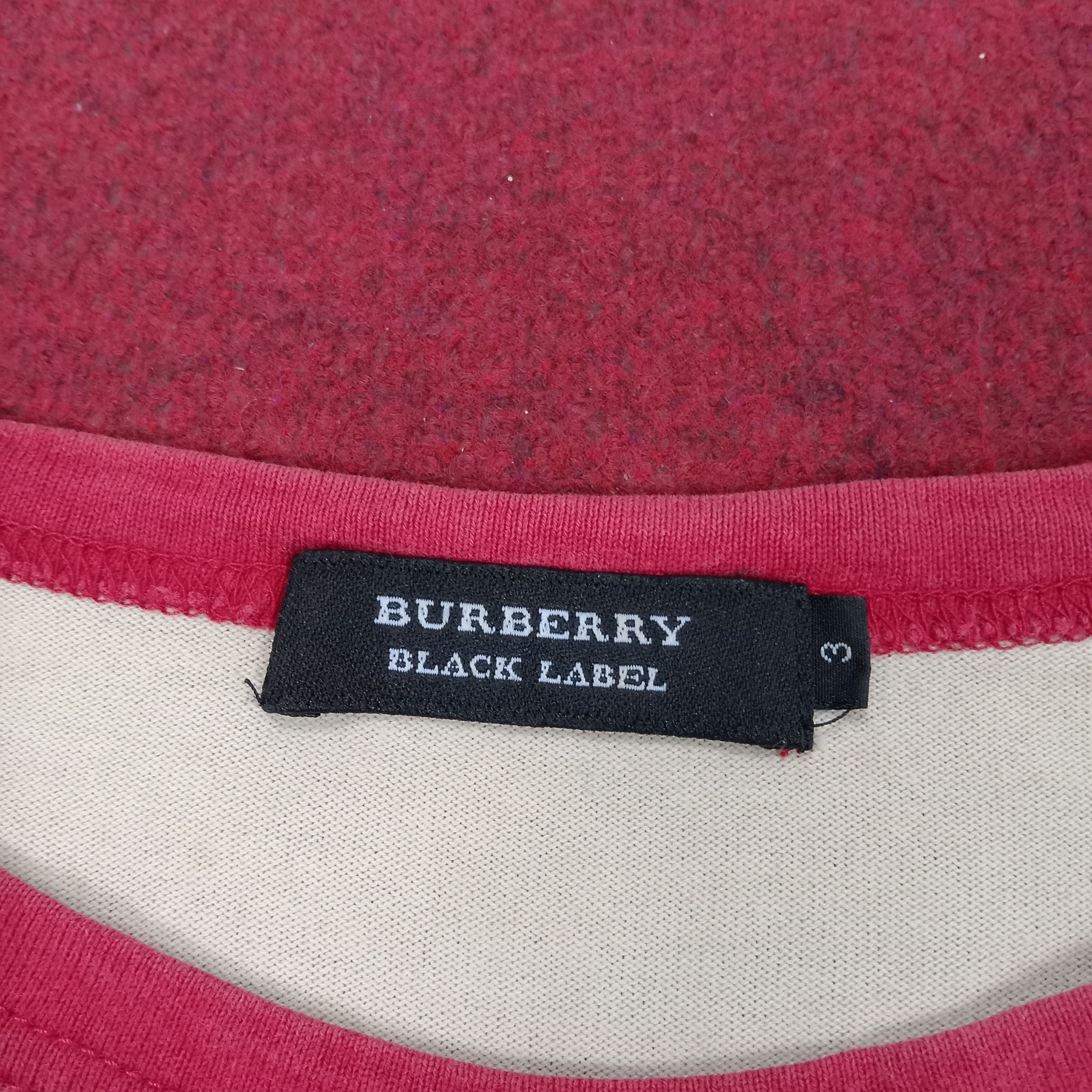 Burberry × Vintage Burberry Black Label Luxury Brand Raglan Style Tshirt Size US M / EU 48-50 / 2 - 6 Thumbnail