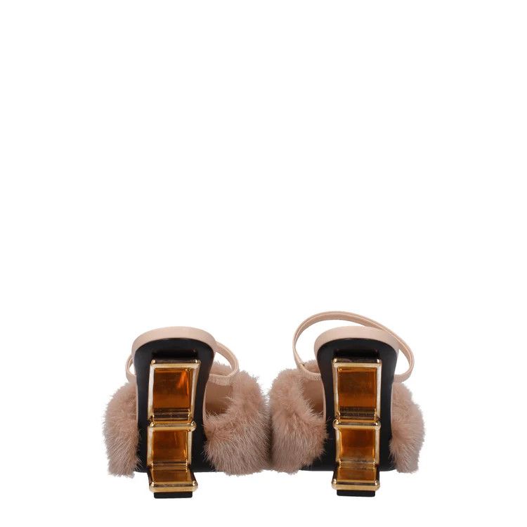 Fendi ob1o1e1124 Mink Sandals in Pink Size US 8.5 / IT 38.5 - 5 Thumbnail