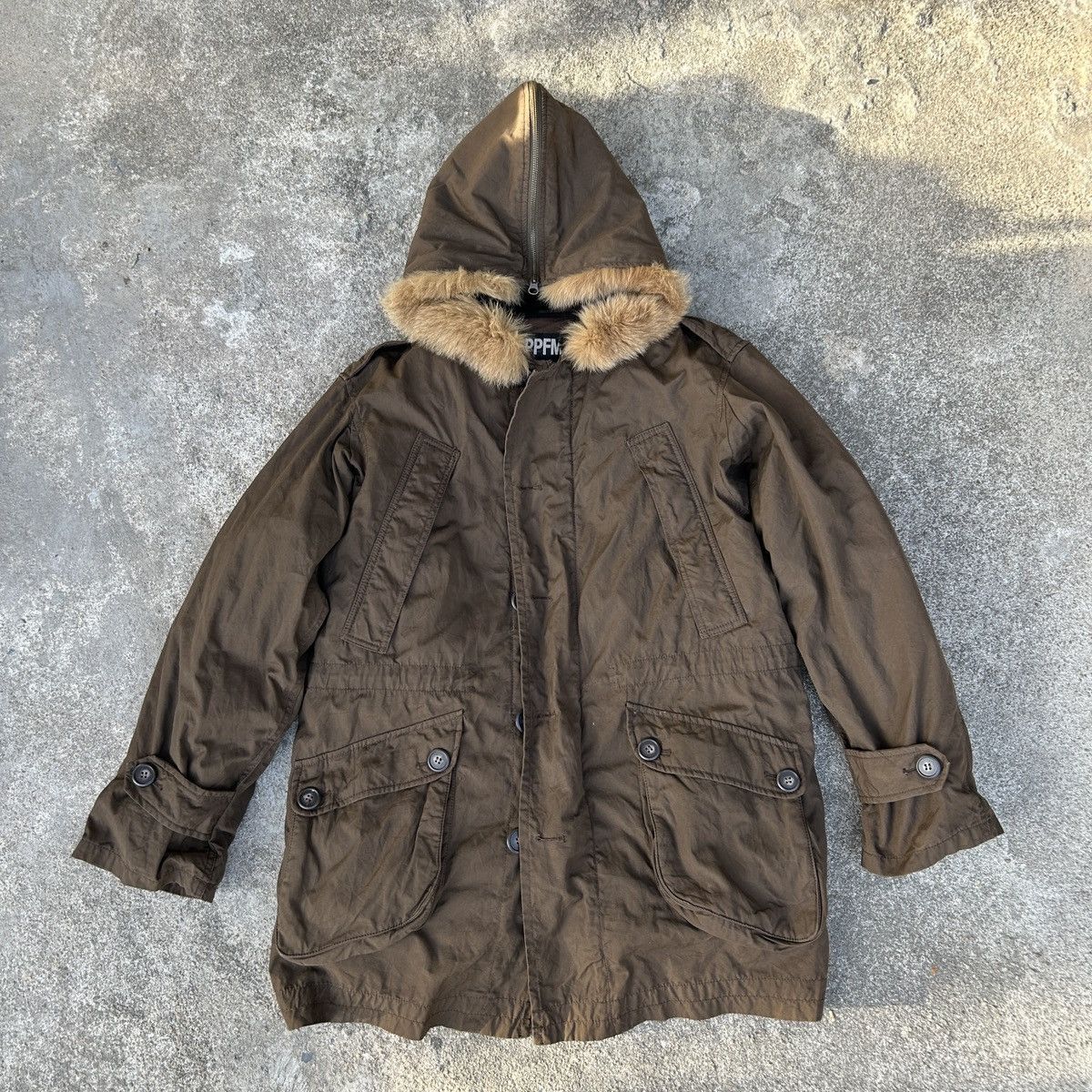 If Six Was Nine × Le Grande Bleu (L.G.B.) × PPFM Vintage PPFM Fur Parka Jacket 🧥 Size US M / EU 48-50 / 2 - 2 Thumbnail