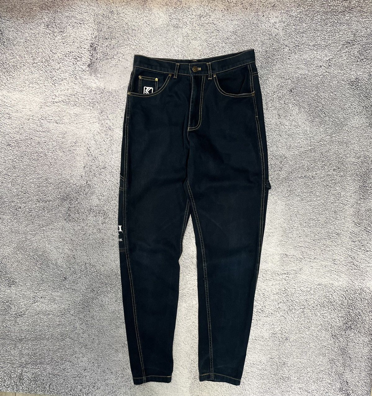 Karl Kani Karl Kani Mens Jeans Denim Cargo Big Logo Blue Vintage SizeS Size US 30 / EU 46 - 2 Thumbnail
