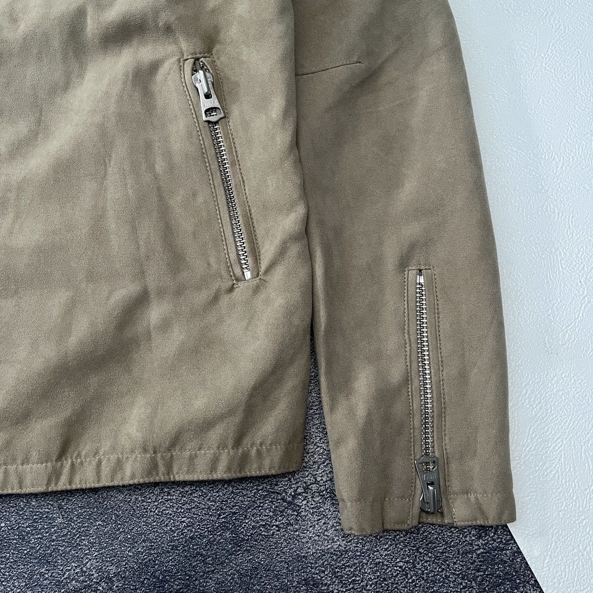 RARE🔥 Gostar De Fuga suede biker jacket