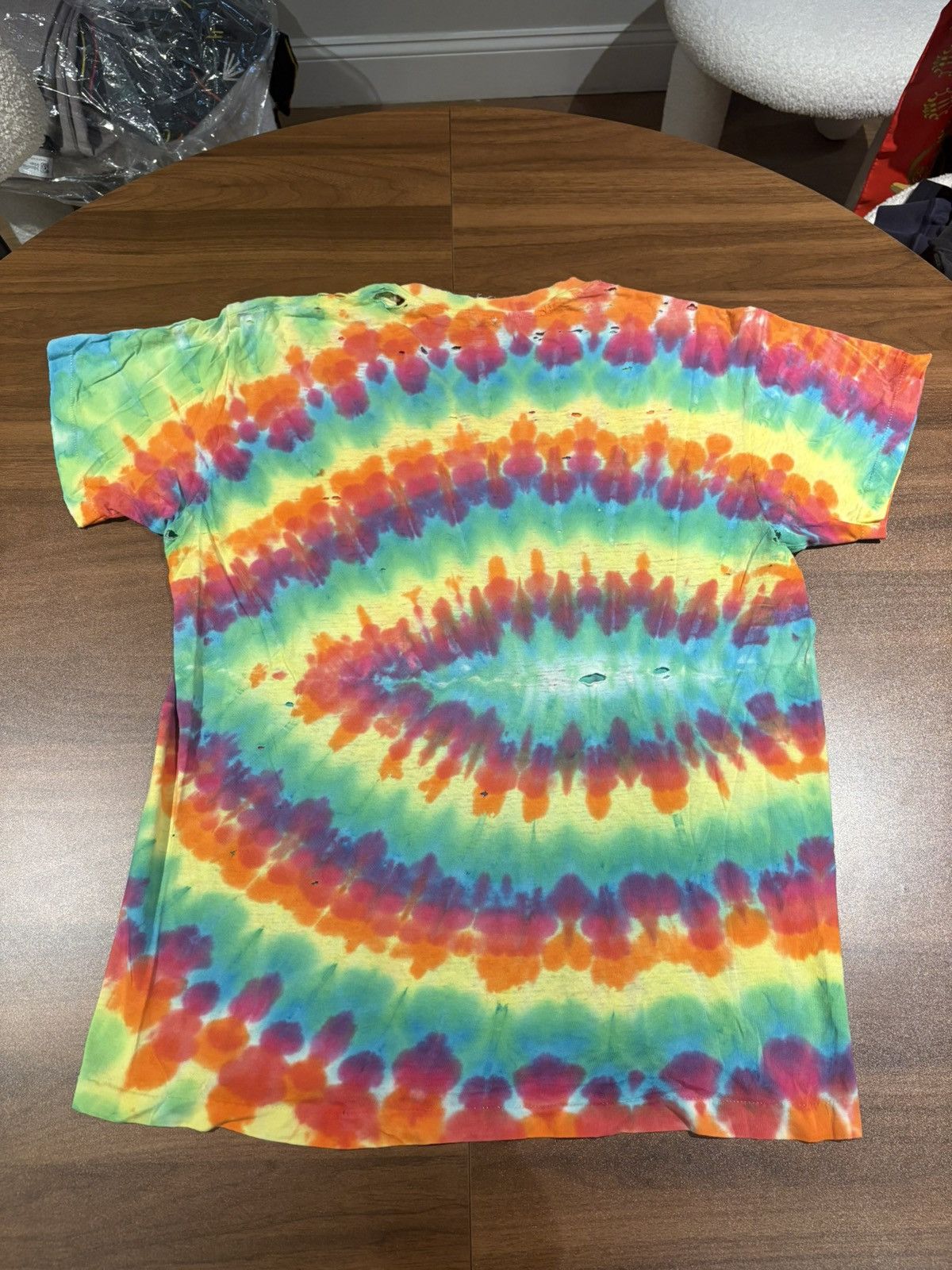 Vintage Vintage 1980s distressed tye dye t shirt Size US M / EU 48-50 / 2 - 6 Thumbnail