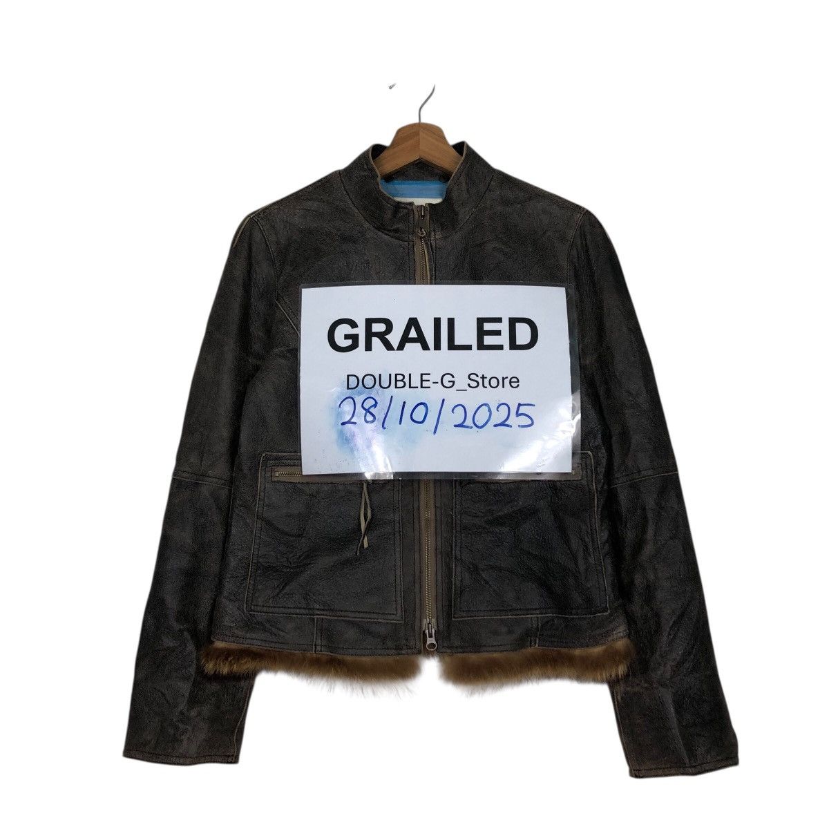 Japanese Brand Vintage Biker Leather Jacket Doney Blanket Fur Issey Miyake Size US M / EU 48-50 / 2 - 1 Thumbnail