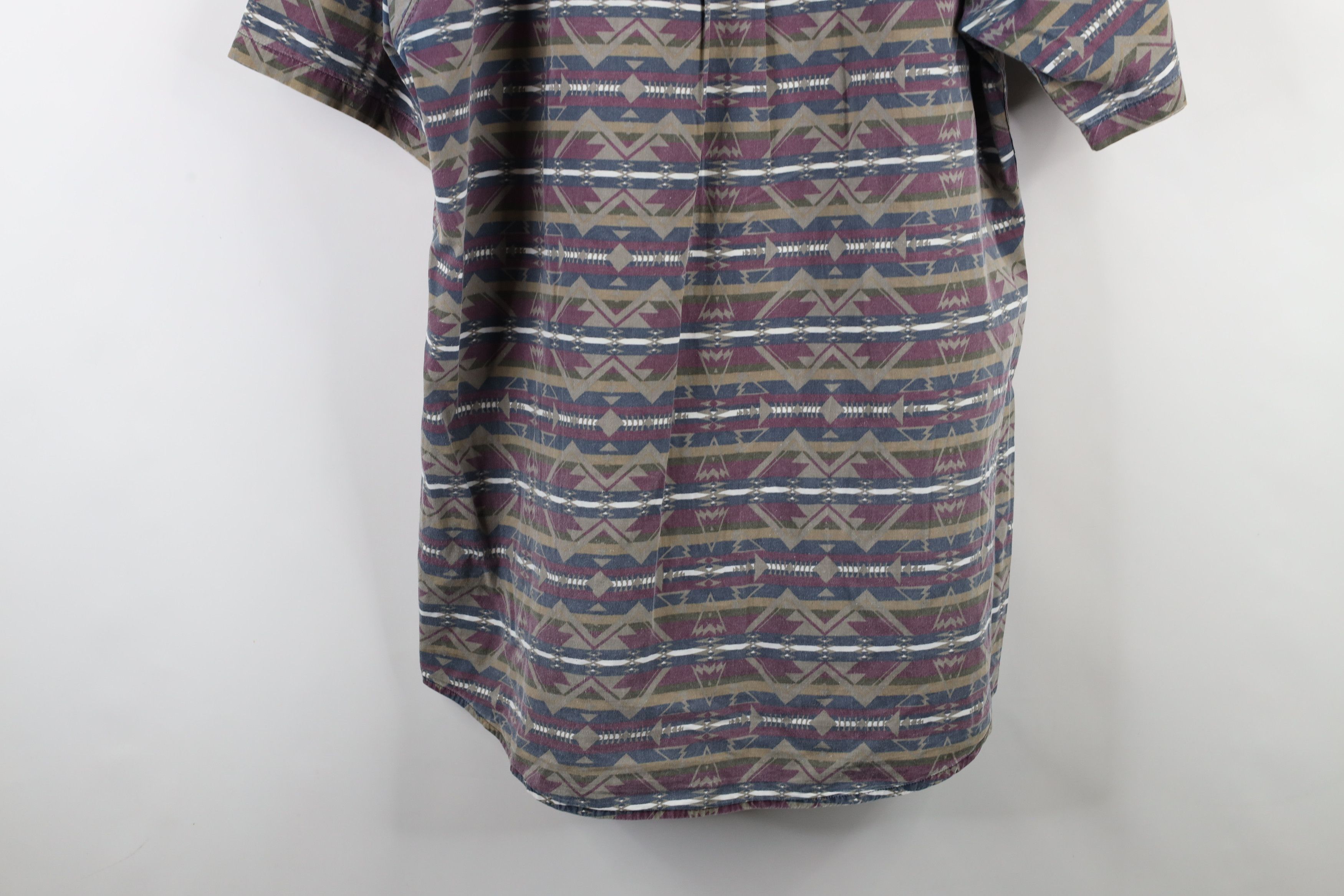 Vintage Vintage 90s Streetwear Stonewash Southwestern Button Shirt Size US L / EU 52-54 / 3 - 13 Thumbnail