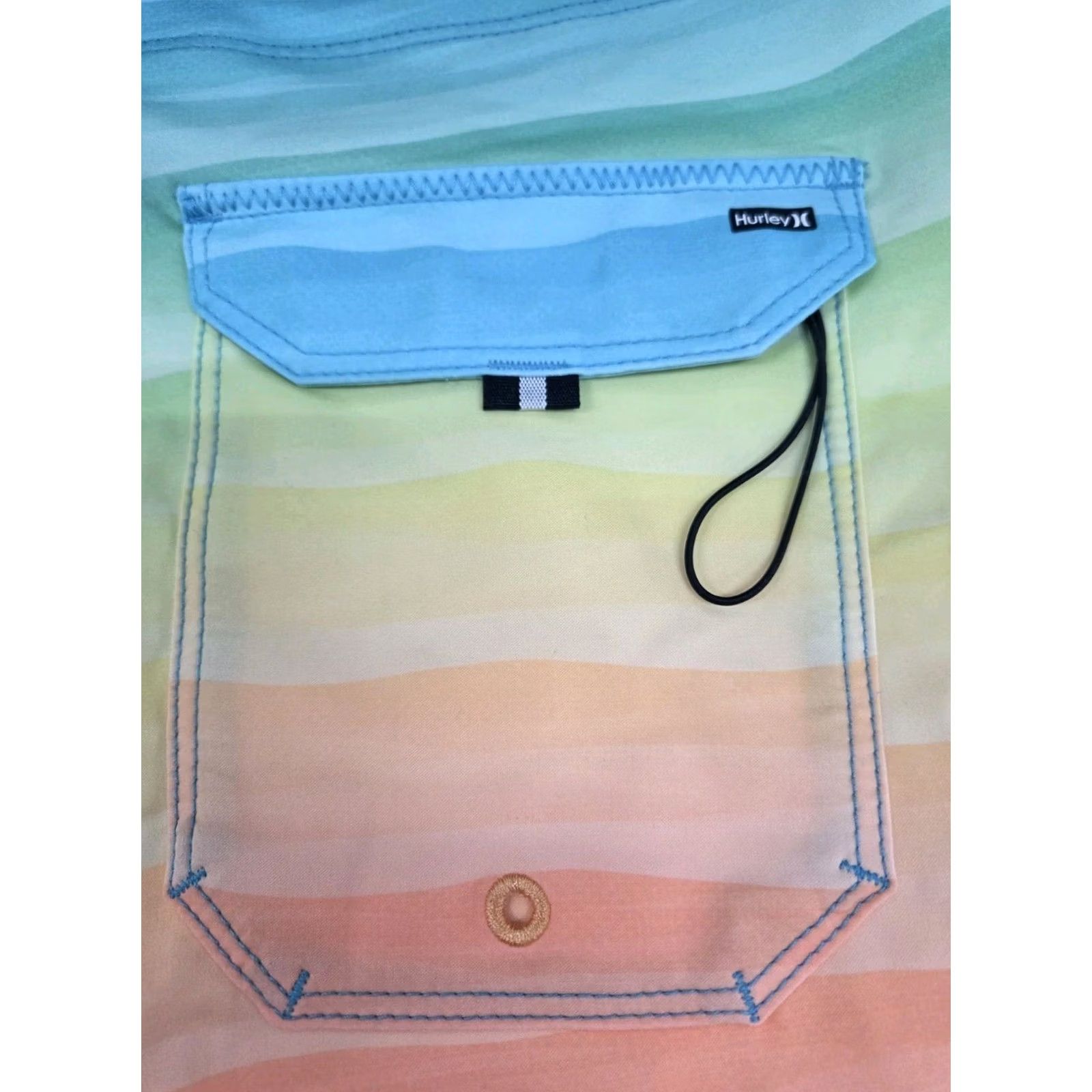 Hurley HURLEY Phantom Boardshorts Mens 32/9" Striped Multicolored Back Pocket #7633 Size US 32 / EU 48 - 6 Thumbnail