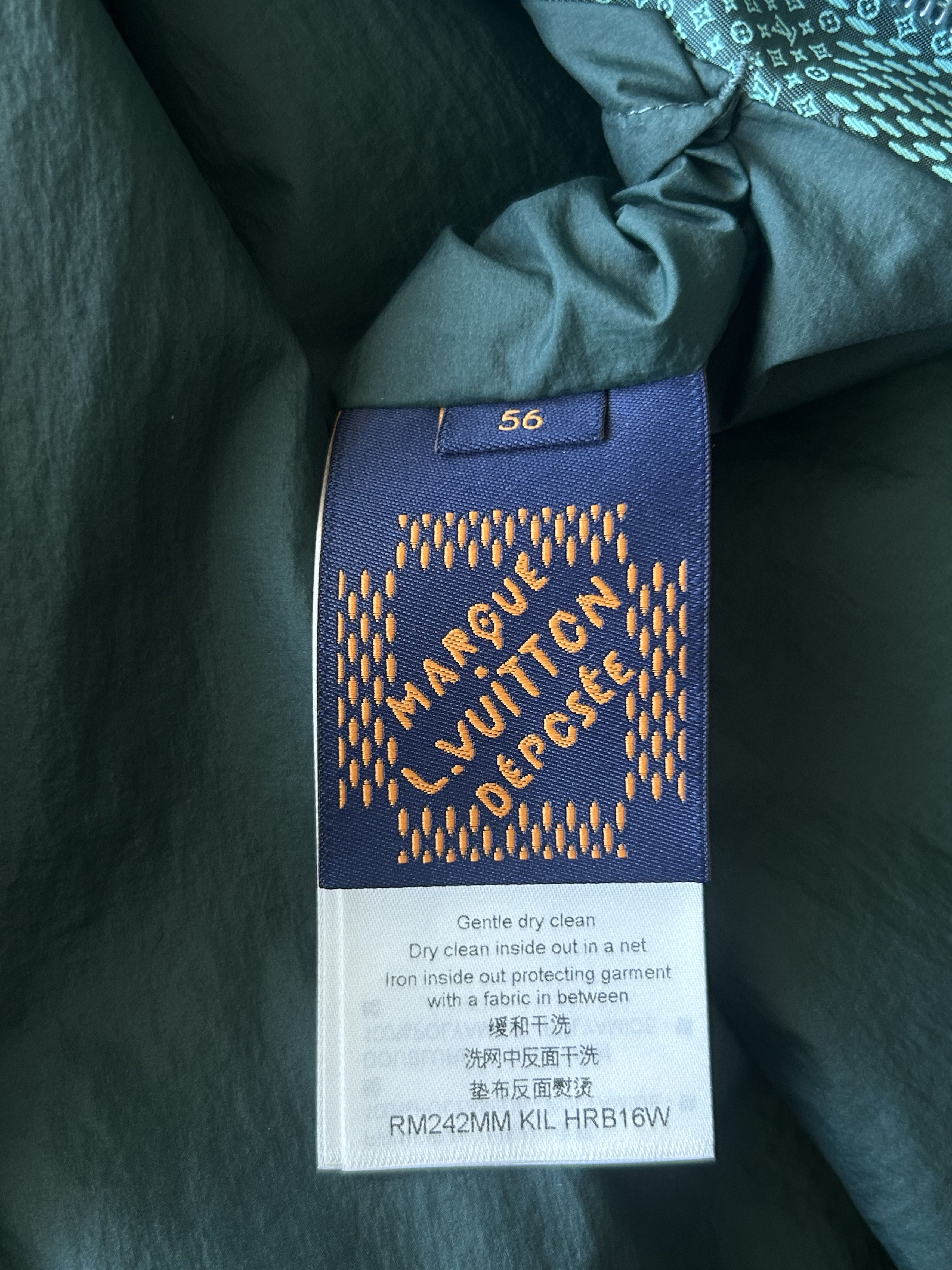 Louis Vuitton Louis Vuitton Green Damier Hooded Windbreaker Size US XXL / EU 58 / 5 - 4 Thumbnail