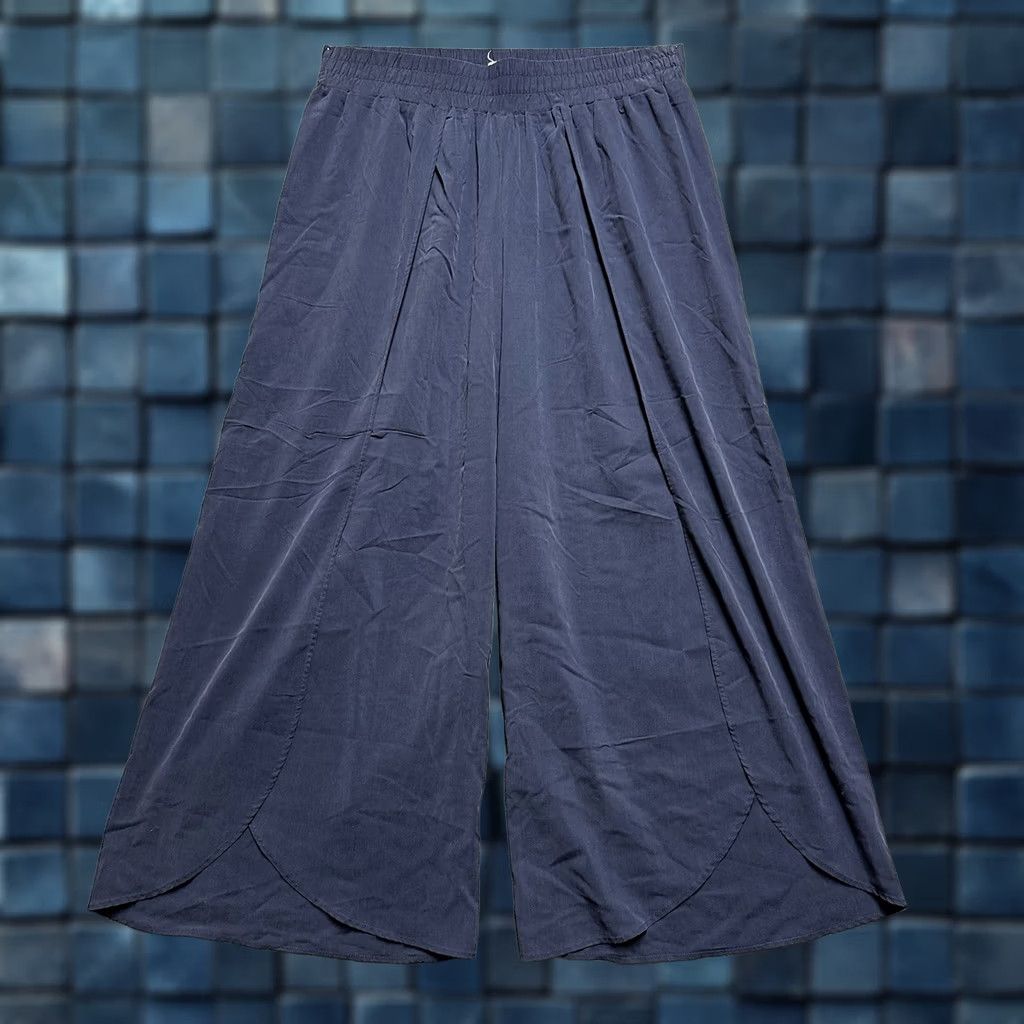 Vintage Upwest Pants Womens Small Blue Pull On Lightweight Elastic Lounge Side Slit Leg Size 28" / US 6 / IT 42 - 1 Thumbnail