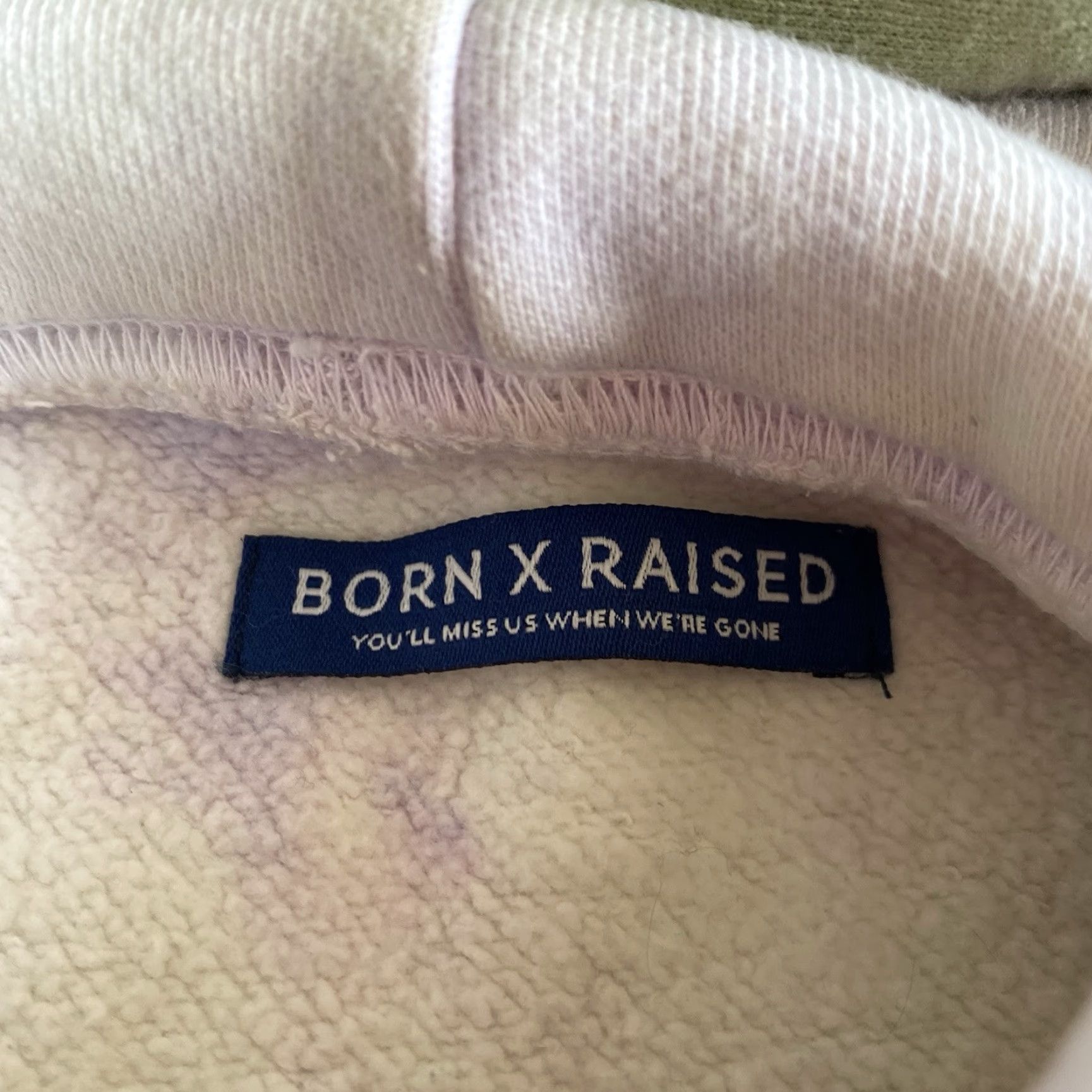 Born X Raised Born x Raised Hoodie Mens Medium Tye Dye Multicolor Logo Pullover Hooded Sweatshirt USA Grunge Hip Hop 90s Style Size US M / EU 48-50 / 2 - 6 Thumbnail