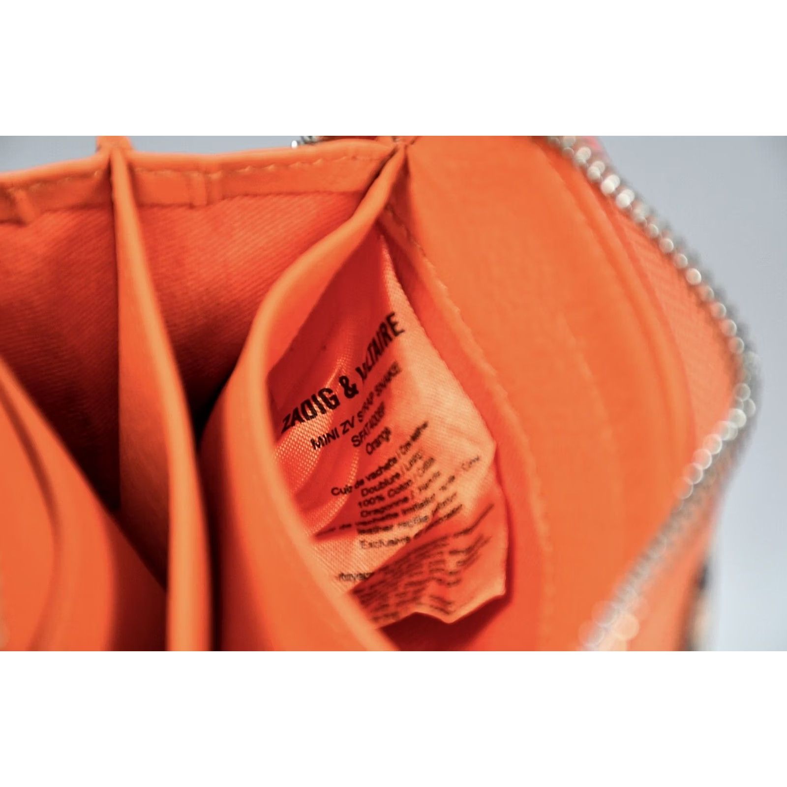 Zadig & Voltaire Zadig Voltaire Mini Zv Leather Orange Wallet Size ONE SIZE - 7 Thumbnail