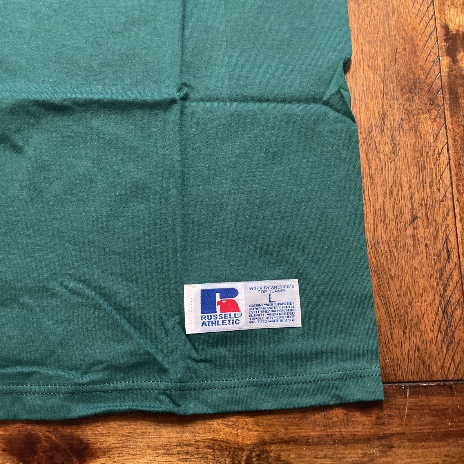 Russell Athletic Vtg Russell Athletic Youth L Green T-Shirts New 3 Size L / US 10 / IT 46 - 2 Thumbnail