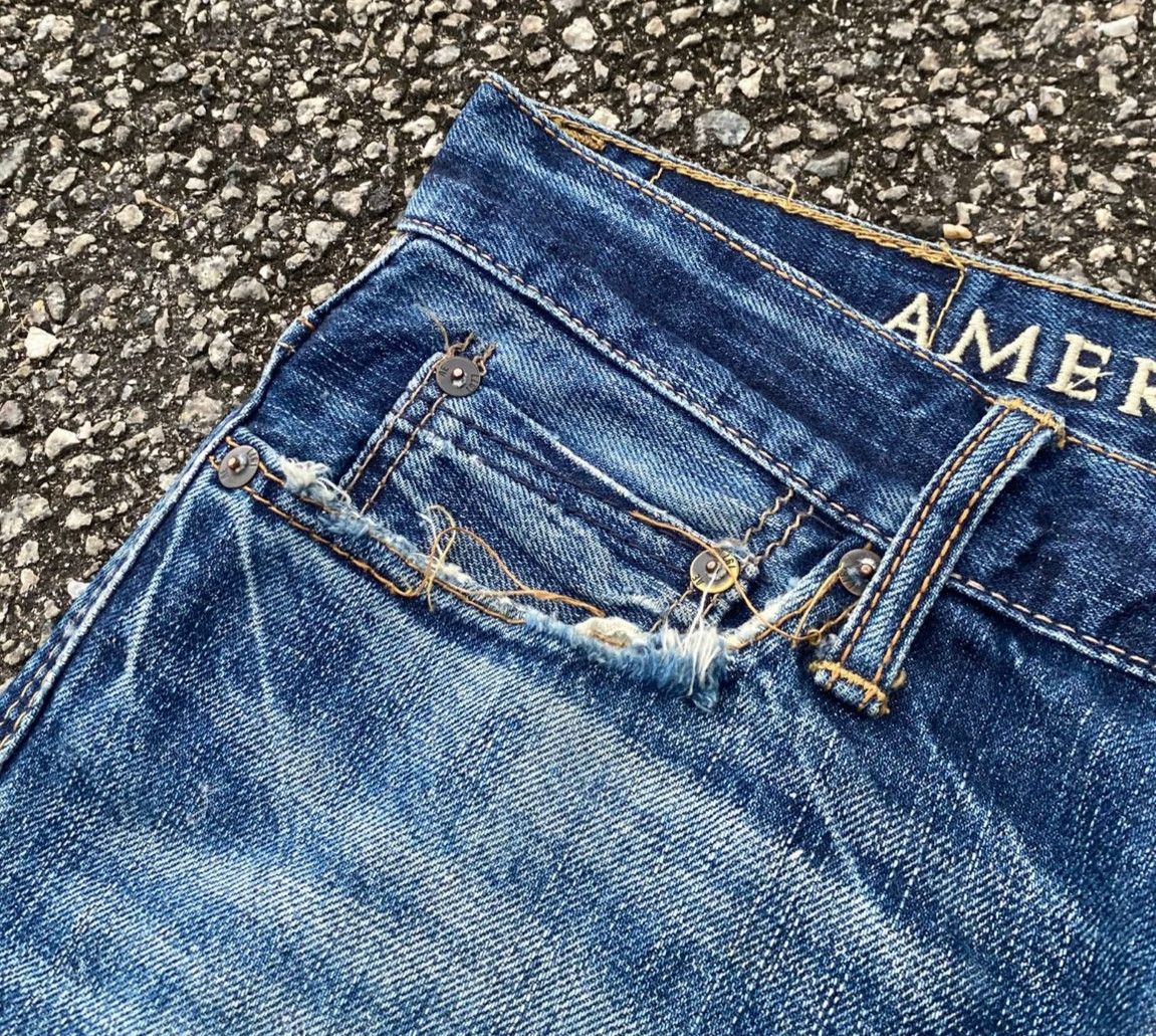 If Six Was Nine Vintage American Eagle Flared Distressed Denim Size US 31 - 12 Thumbnail