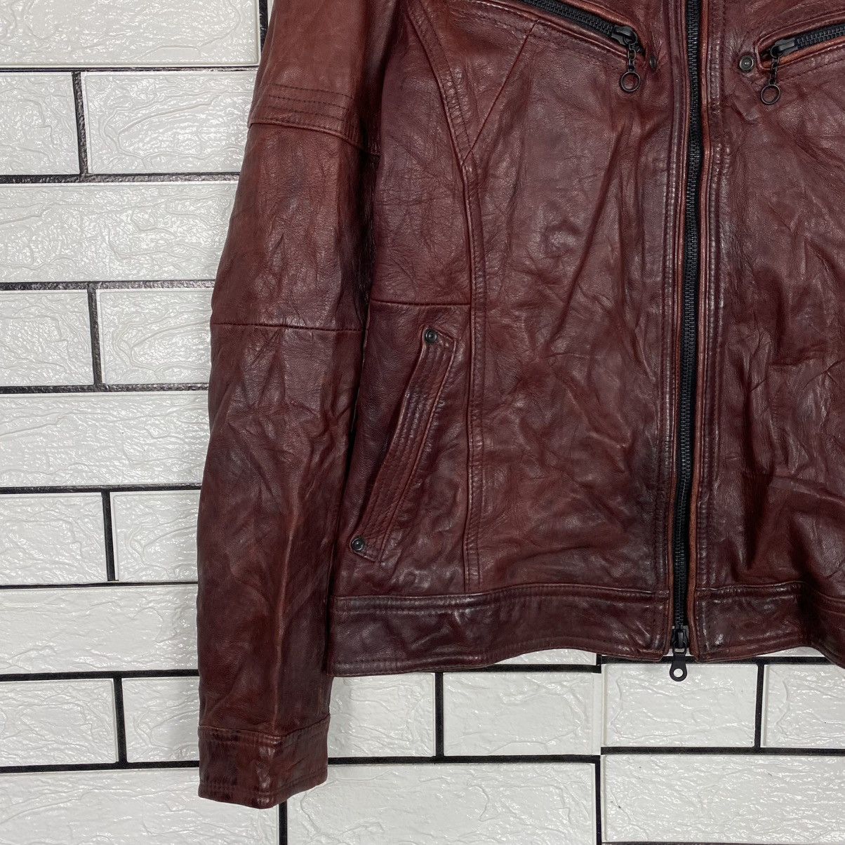 Japanese Brand 🔥VINTAGE SOFT LEATHER JACKET BIKER NICOLE CLUB ISSEY MIYAKE Size US S / EU 44-46 / 1 - 3 Thumbnail