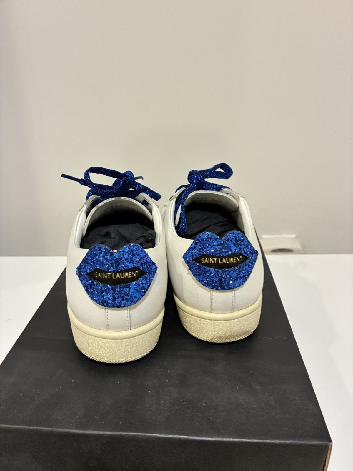 Saint Laurent Paris Glitter lips court classic 35.5 Size US 5.5 / IT 35.5 - 7 Thumbnail