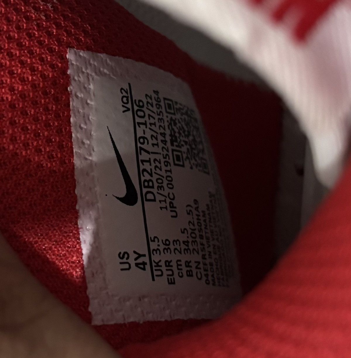 Nike × Other Nike Dunk High University Red Size US 4.5 / IT 34.5 - 20 Thumbnail
