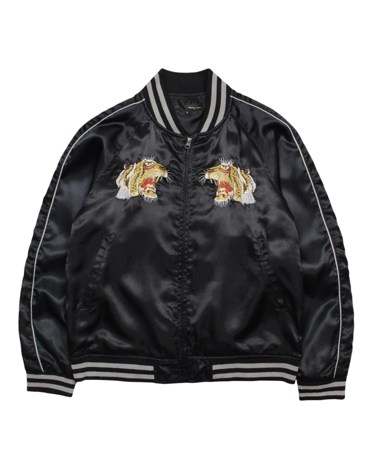 Bullet Noise 2000S BULLET NOISE BLACK TIGER SUKAJAN SATIN JACKET Size US M / EU 48-50 / 2 - 2 Thumbnail